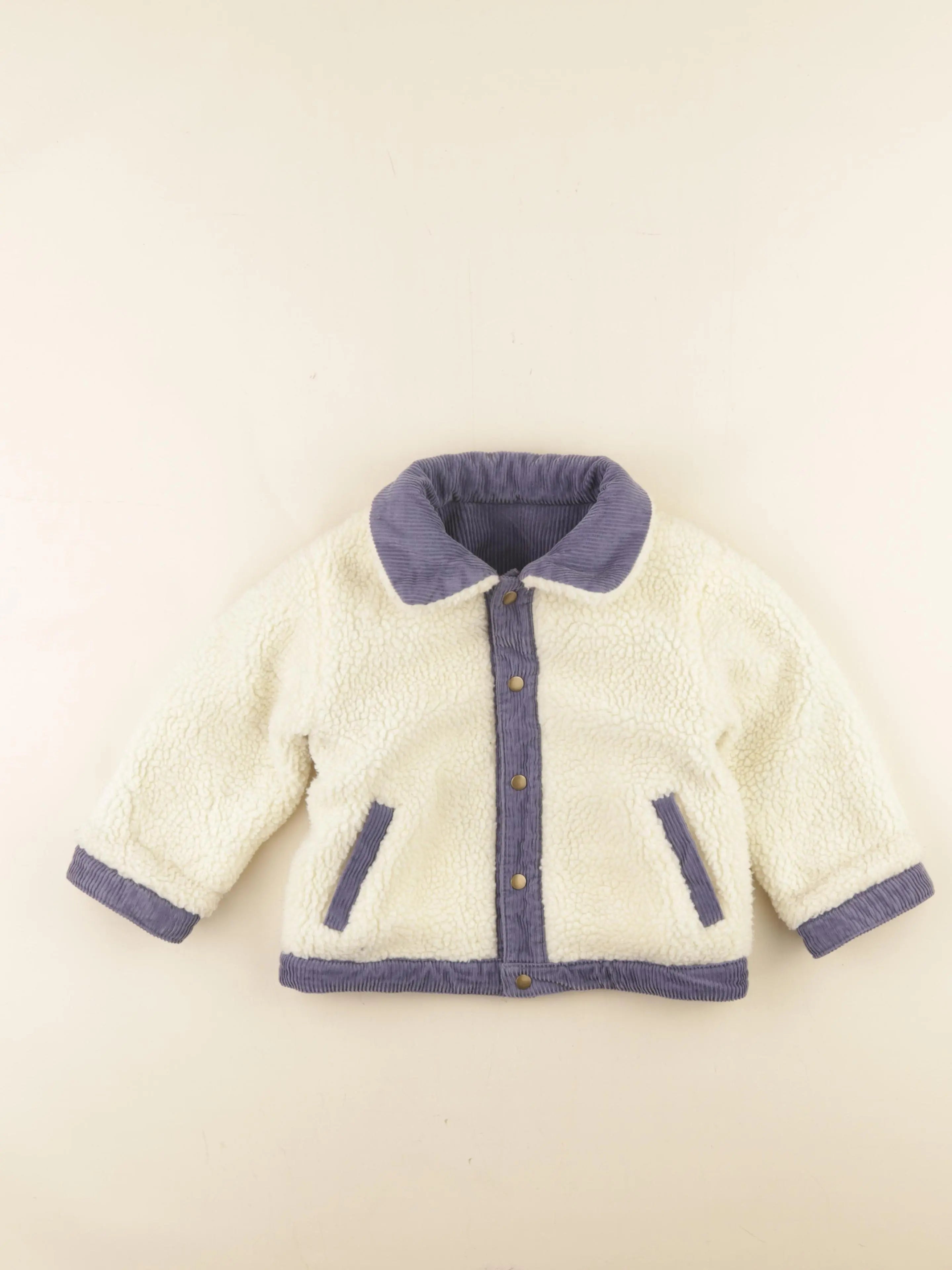 Boutchou - veste réversible bleu - 36 mois