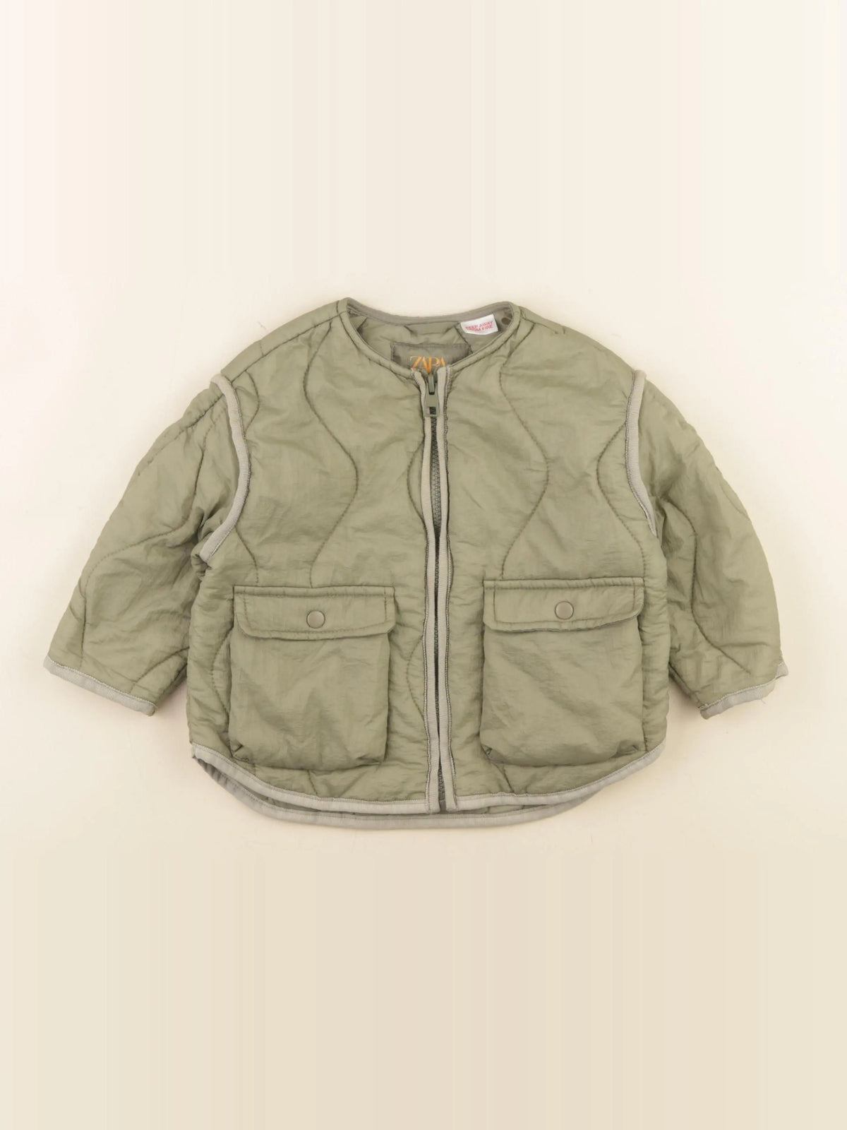 Zara - veste vert - 12/18 mois