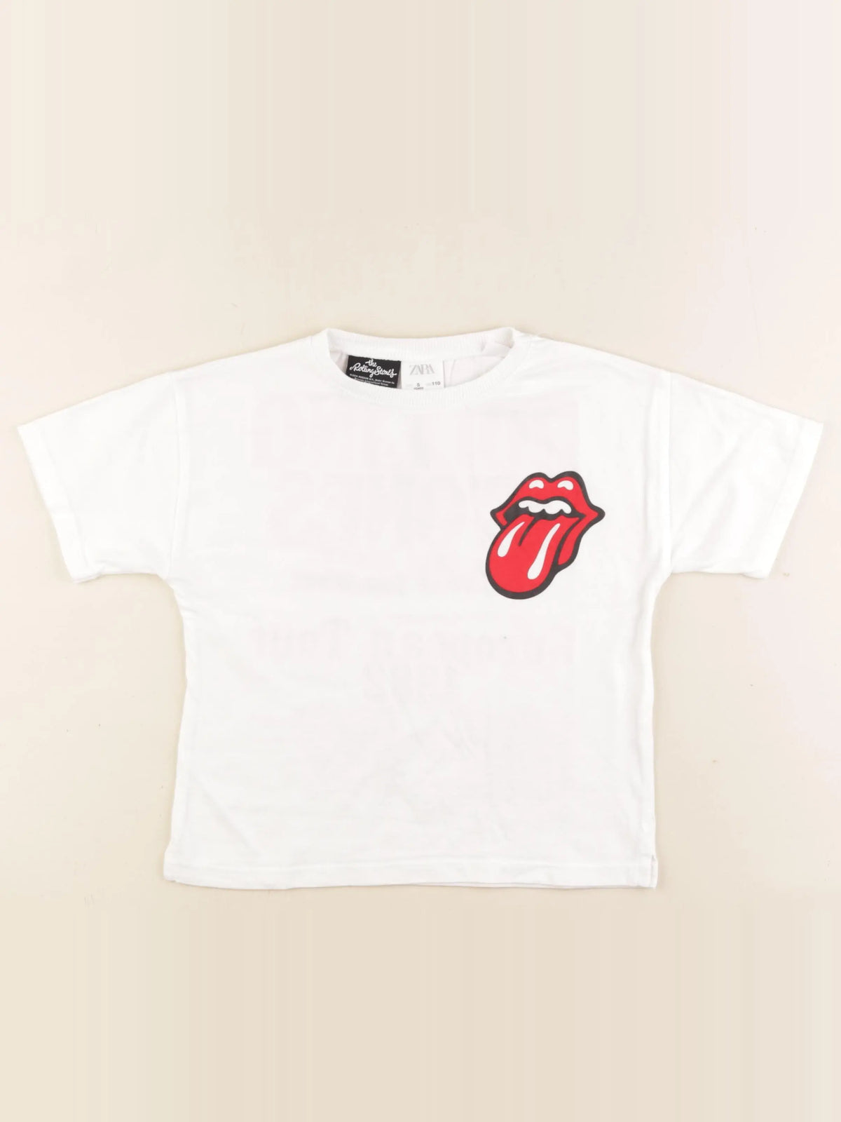 Zara - tee-shirt imprimé au dos beige - 5 ans