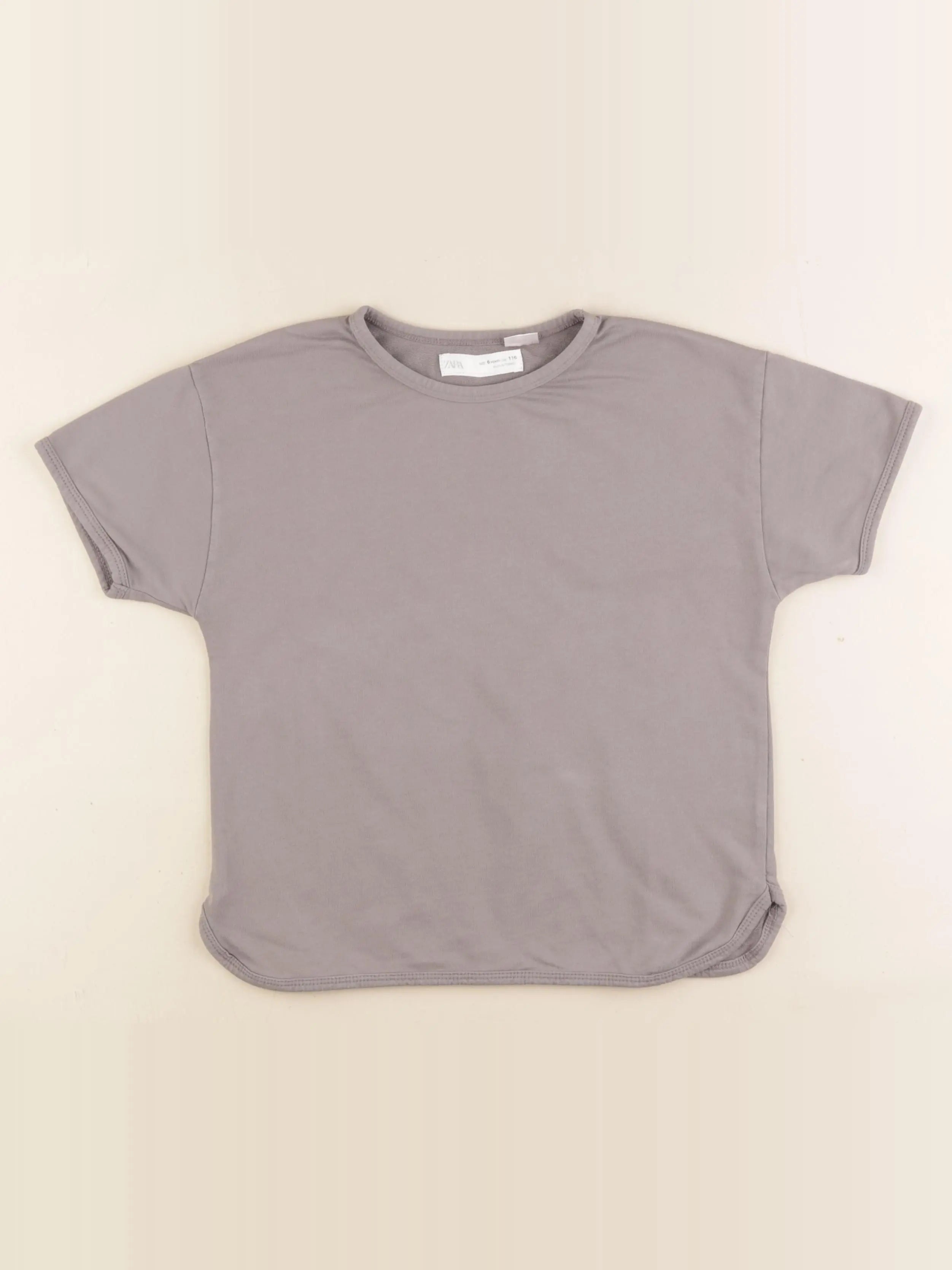 Zara - tee-shirt gris - 6 ans