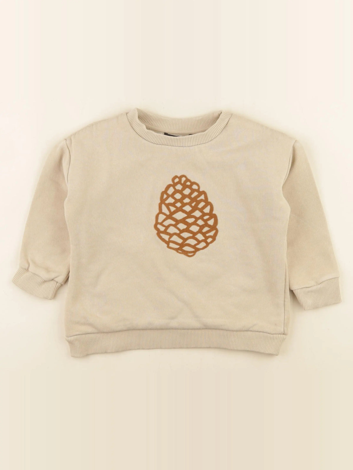 Monoprix - sweat beige - 3 ans