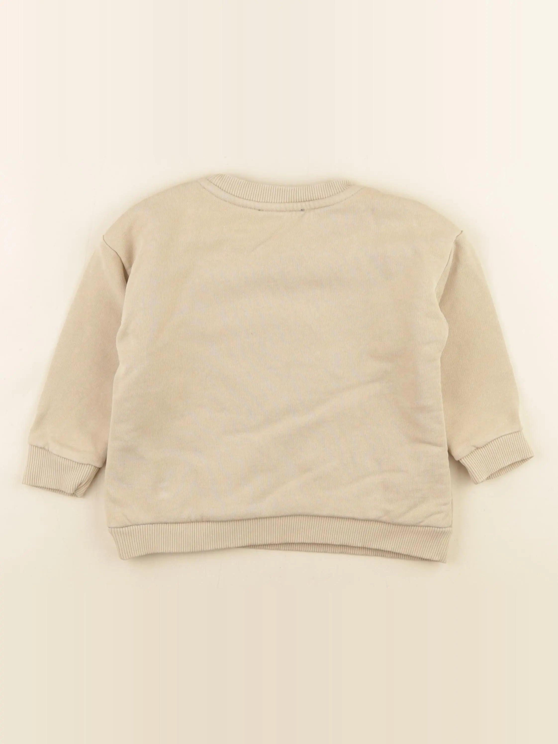 Monoprix - sweat beige - 3 ans