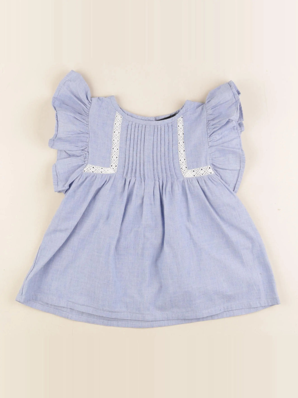 Monoprix - blouse bleu - 5 ans