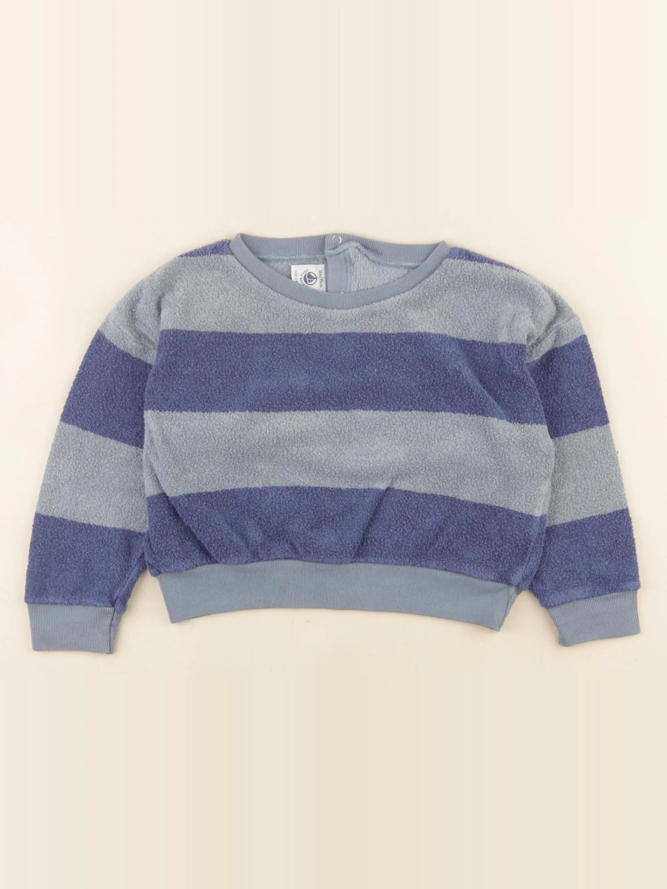 Petit Bateau - sweat bleu - 3 ans