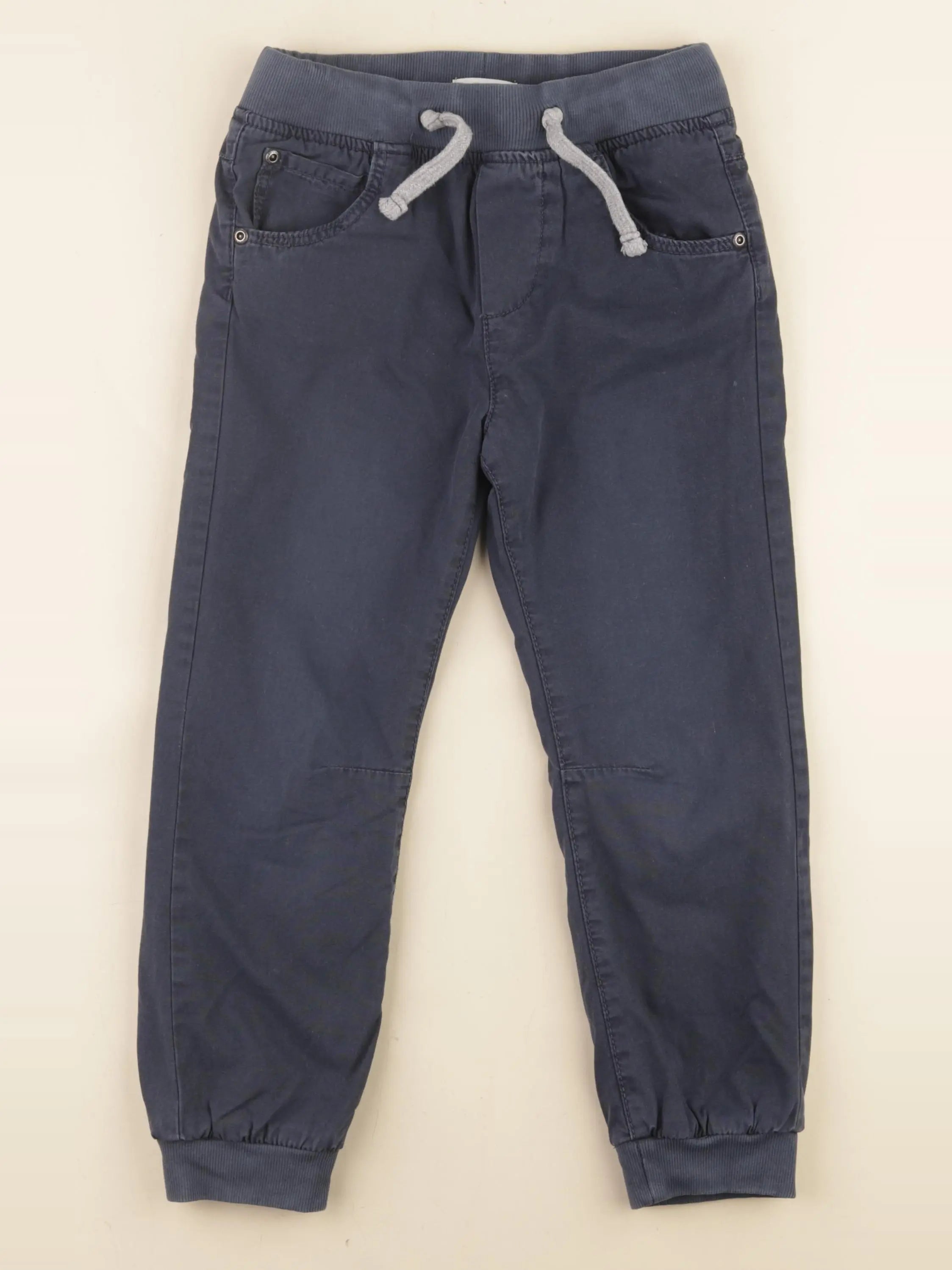 Vertbaudet - pantalon doublé bleu - 7 ans