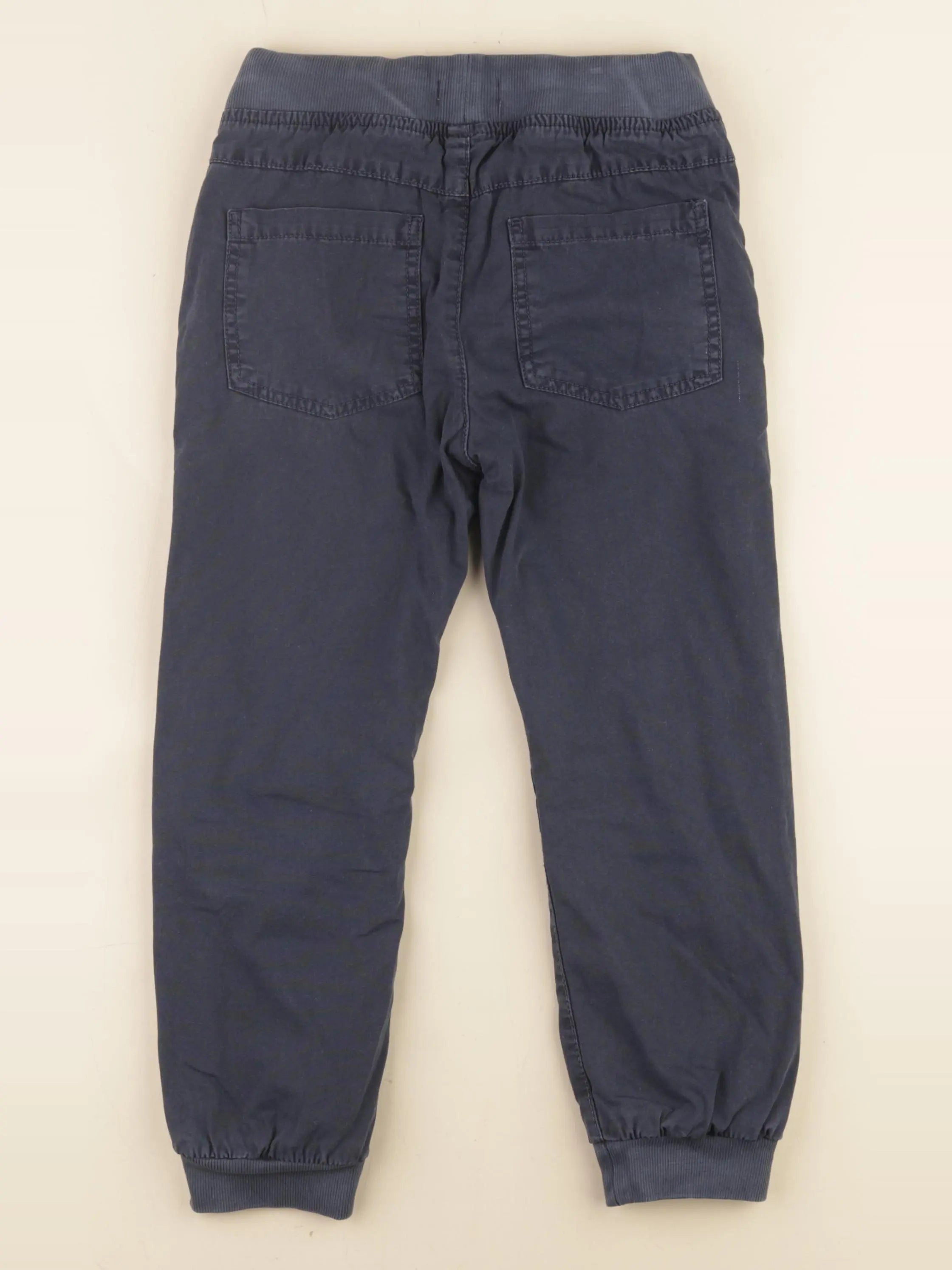 Vertbaudet - pantalon doublé bleu - 7 ans