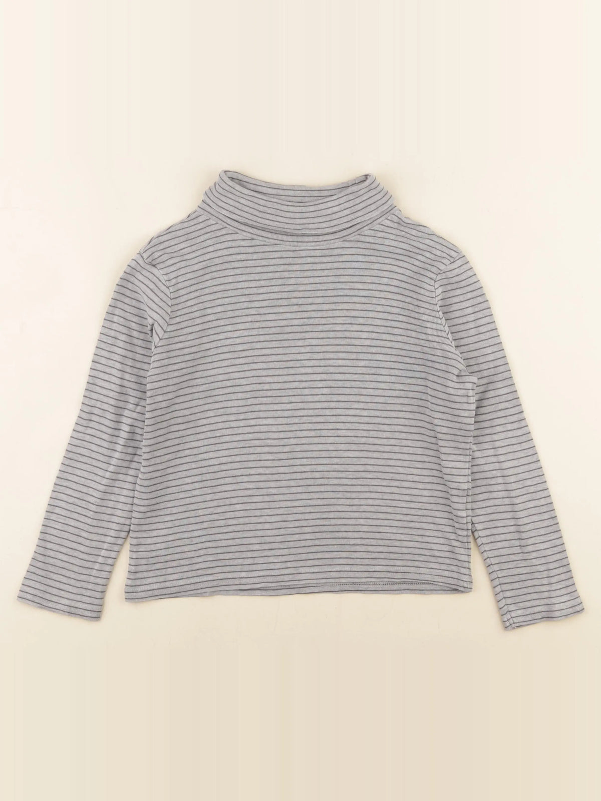 Vertbaudet - sous-pull gris - 8 ans
