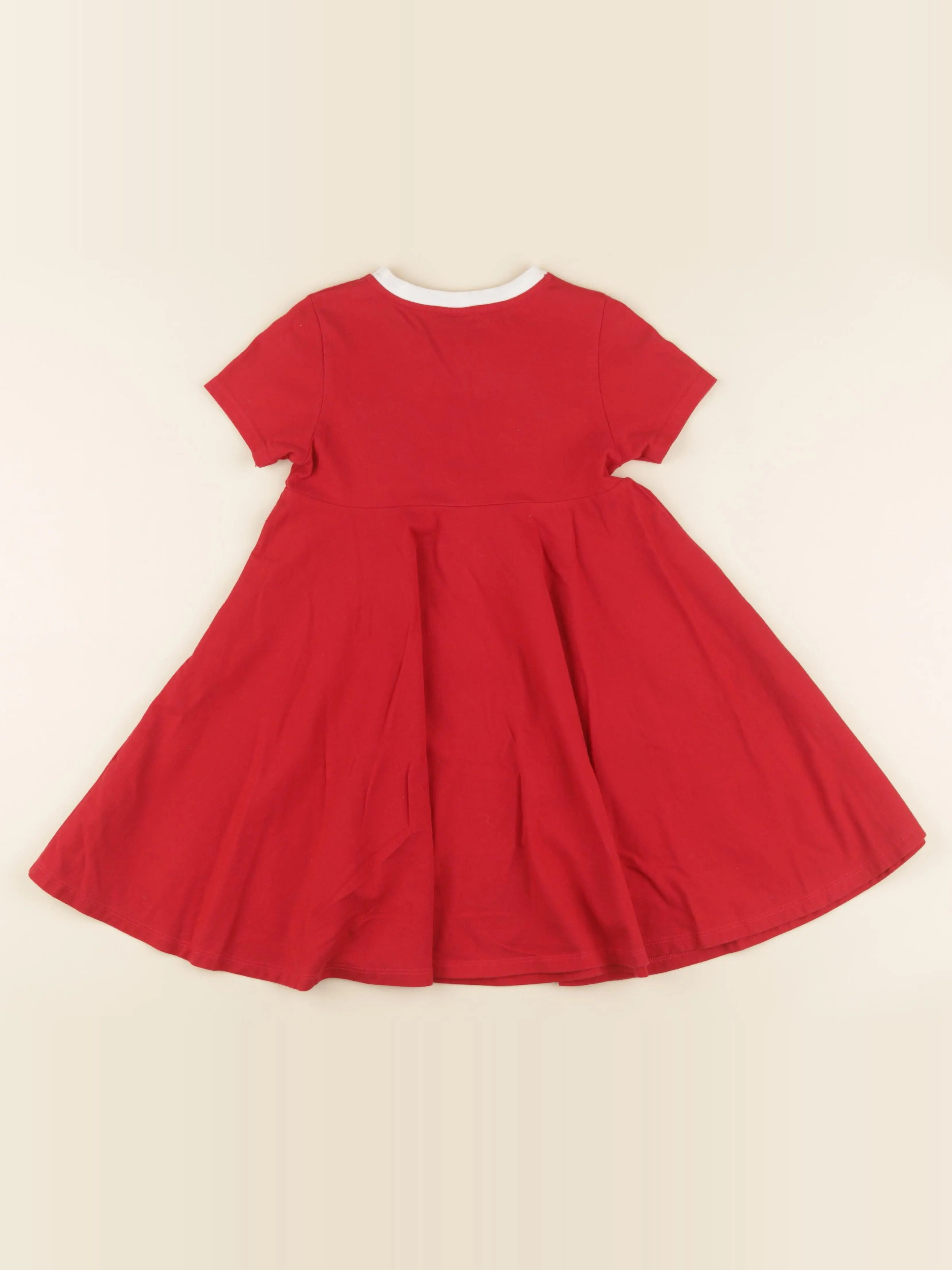 Petit Bateau - robe rouge - 6 ans