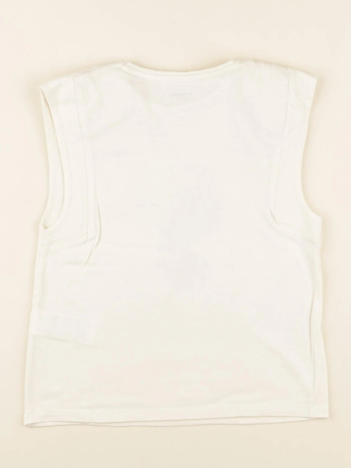 Vertbaudet - débardeur beige, or - 6 ans
