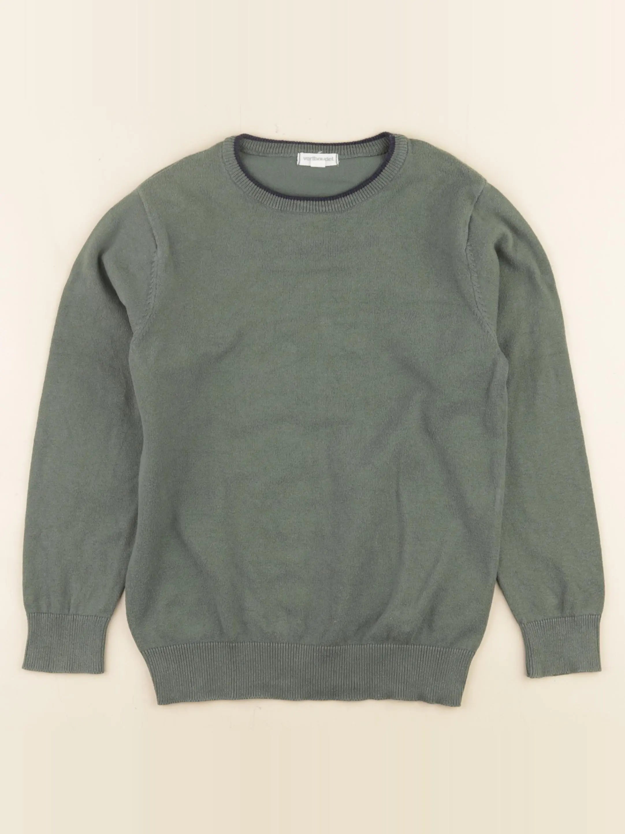 Vertbaudet - pull vert - 8 ans
