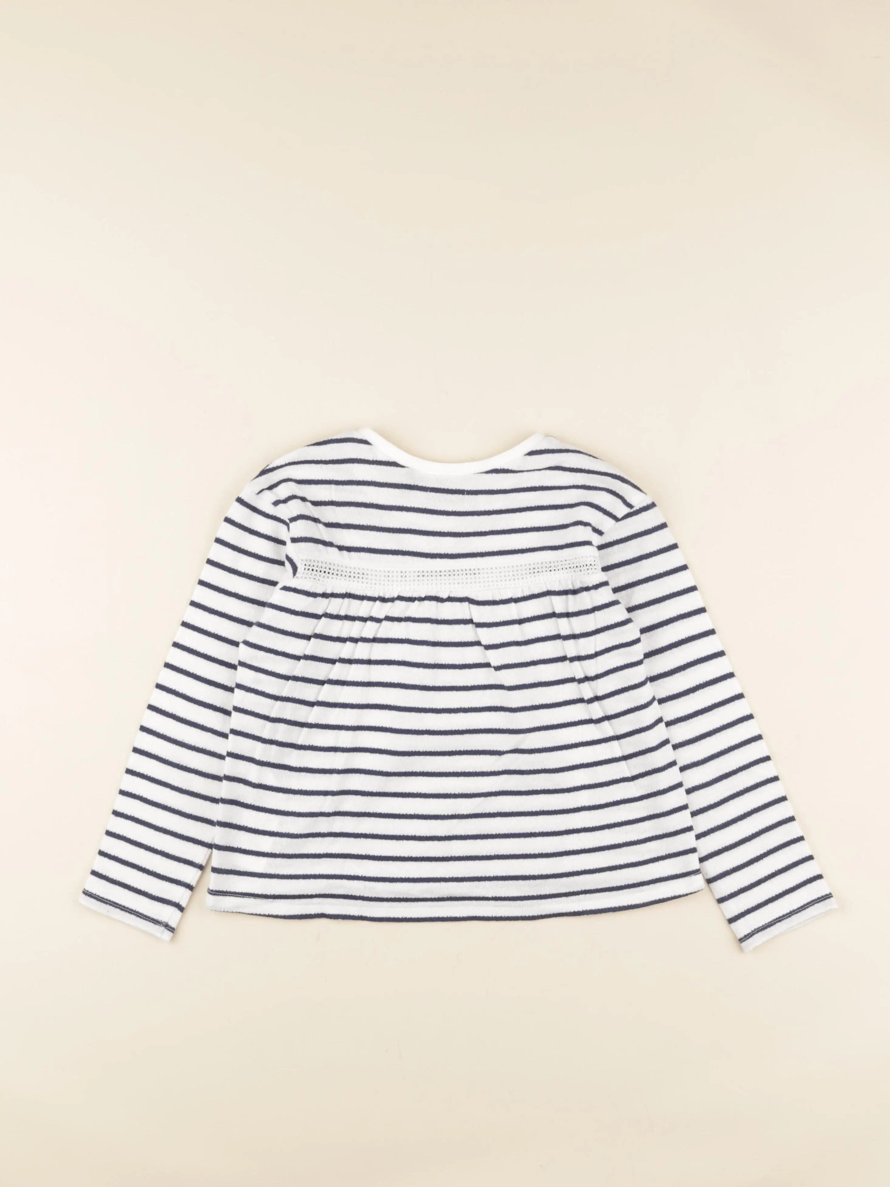IKKS - tee-shirt bleu, blanc - 6 ans