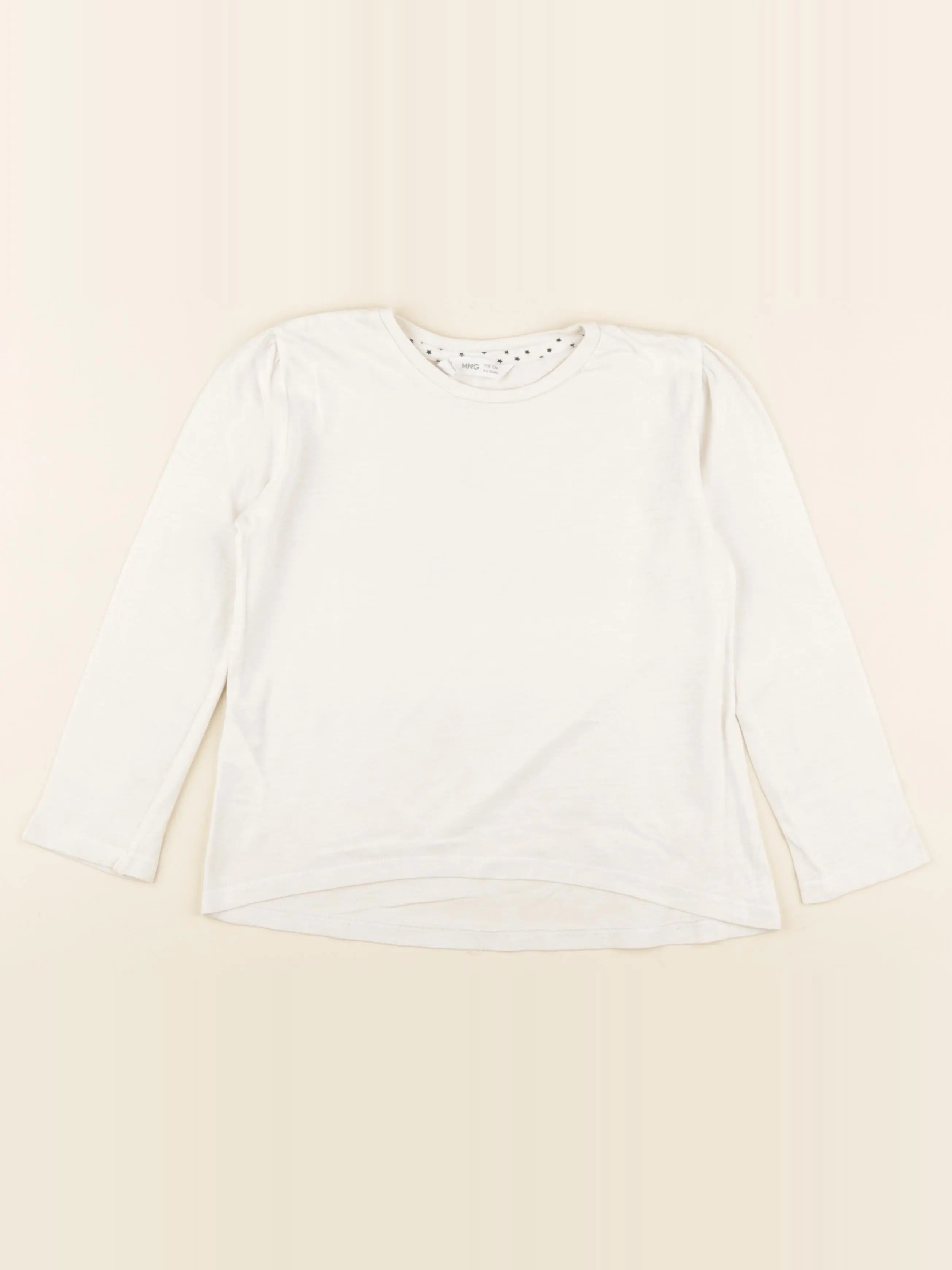 Mango - tee-shirt beige - 5/6 ans