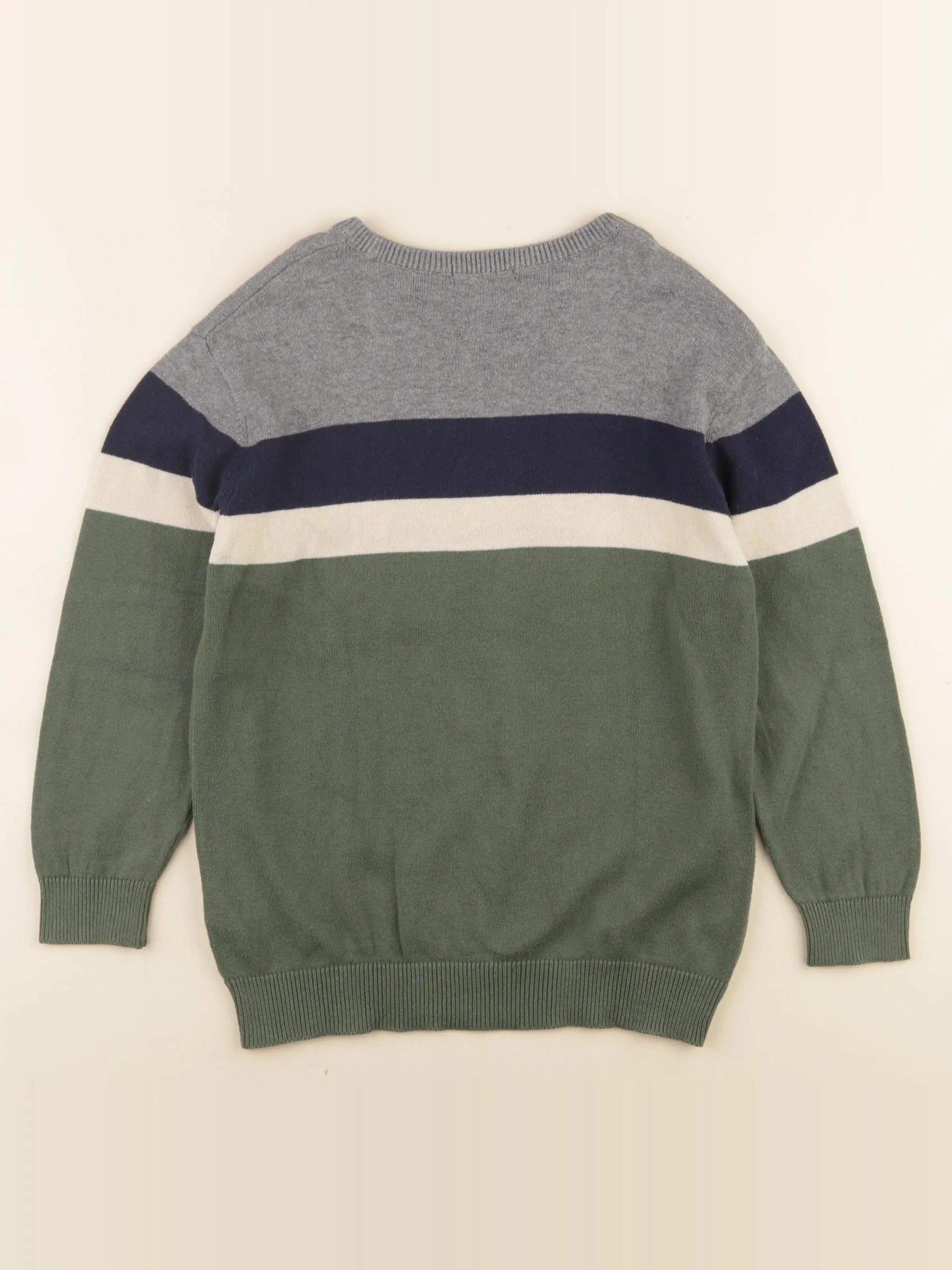 Vertbaudet - pull vert - 8 ans