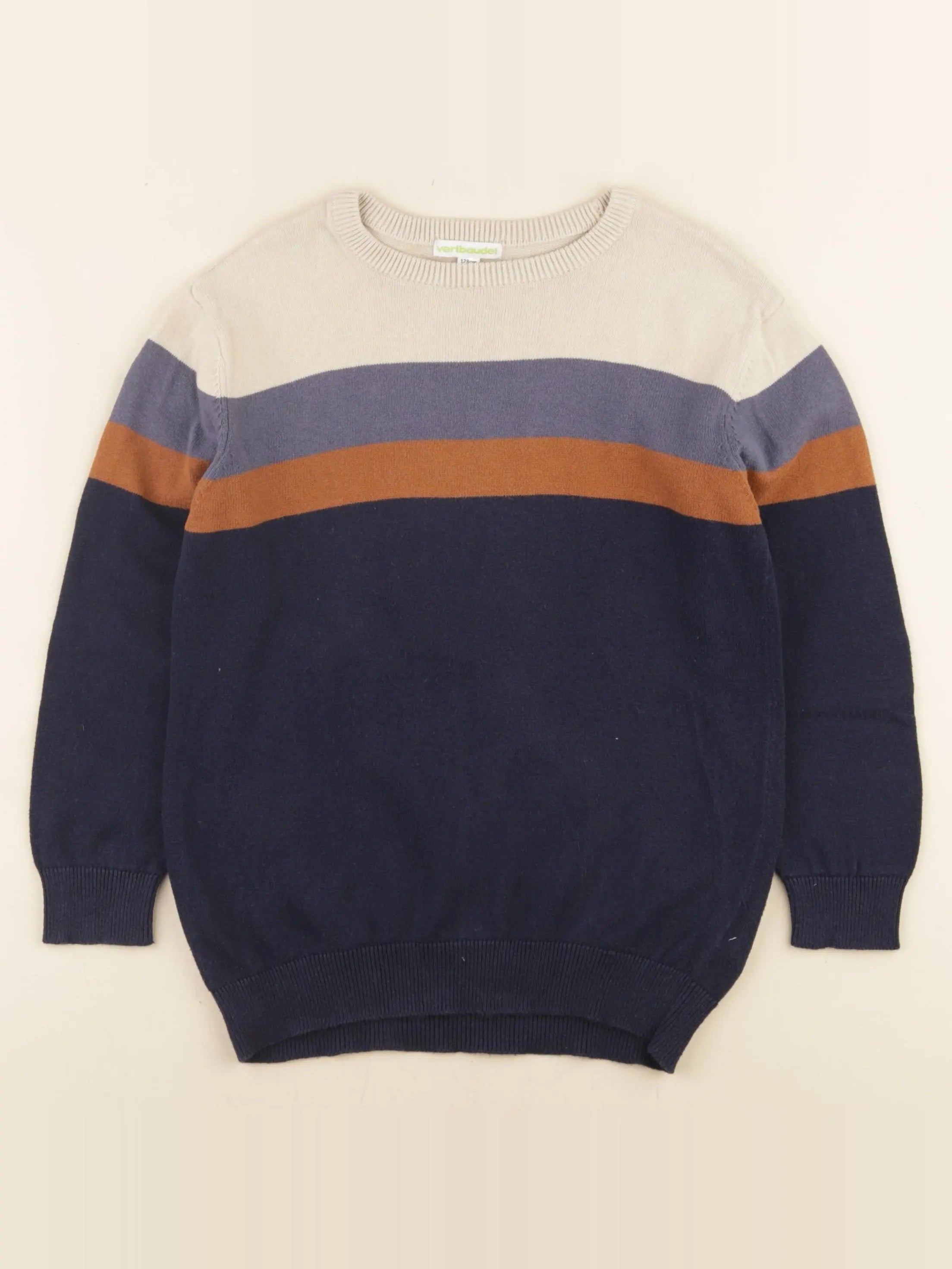 Vertbaudet - pull bleu - 8 ans