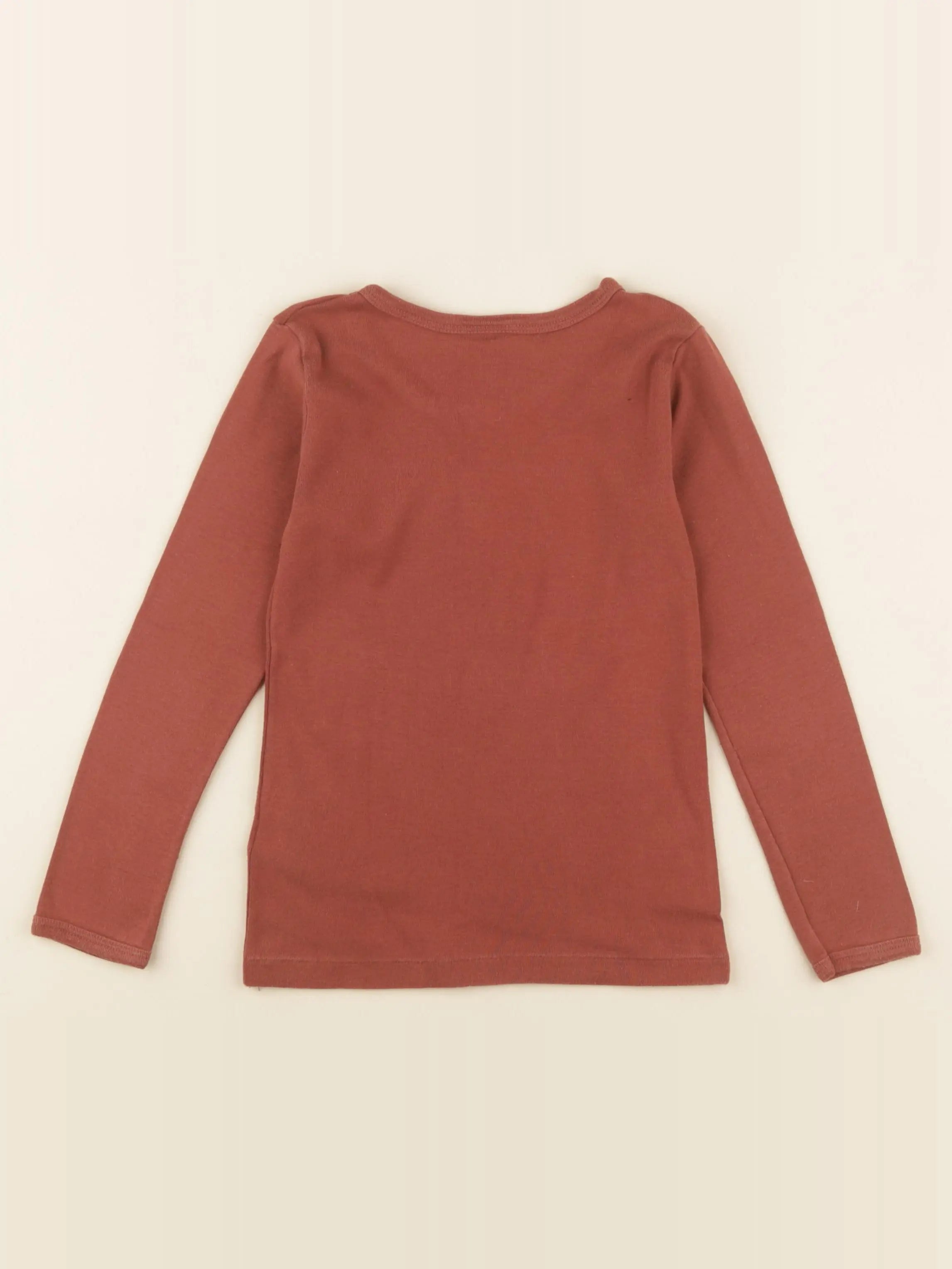 Petit Bateau - maillot de corps marron - 6 ans