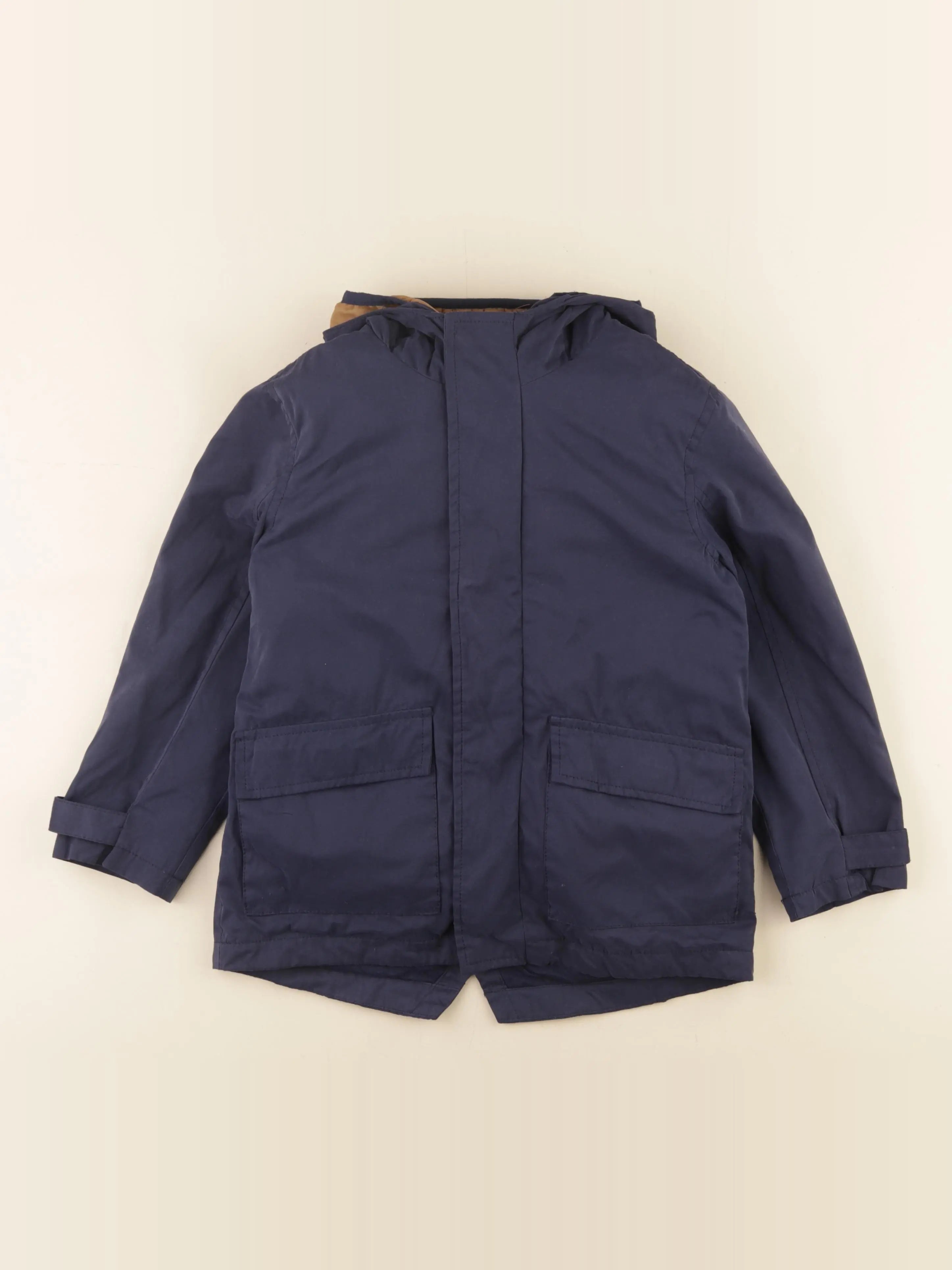 Vertbaudet - parka bleu - 7 ans