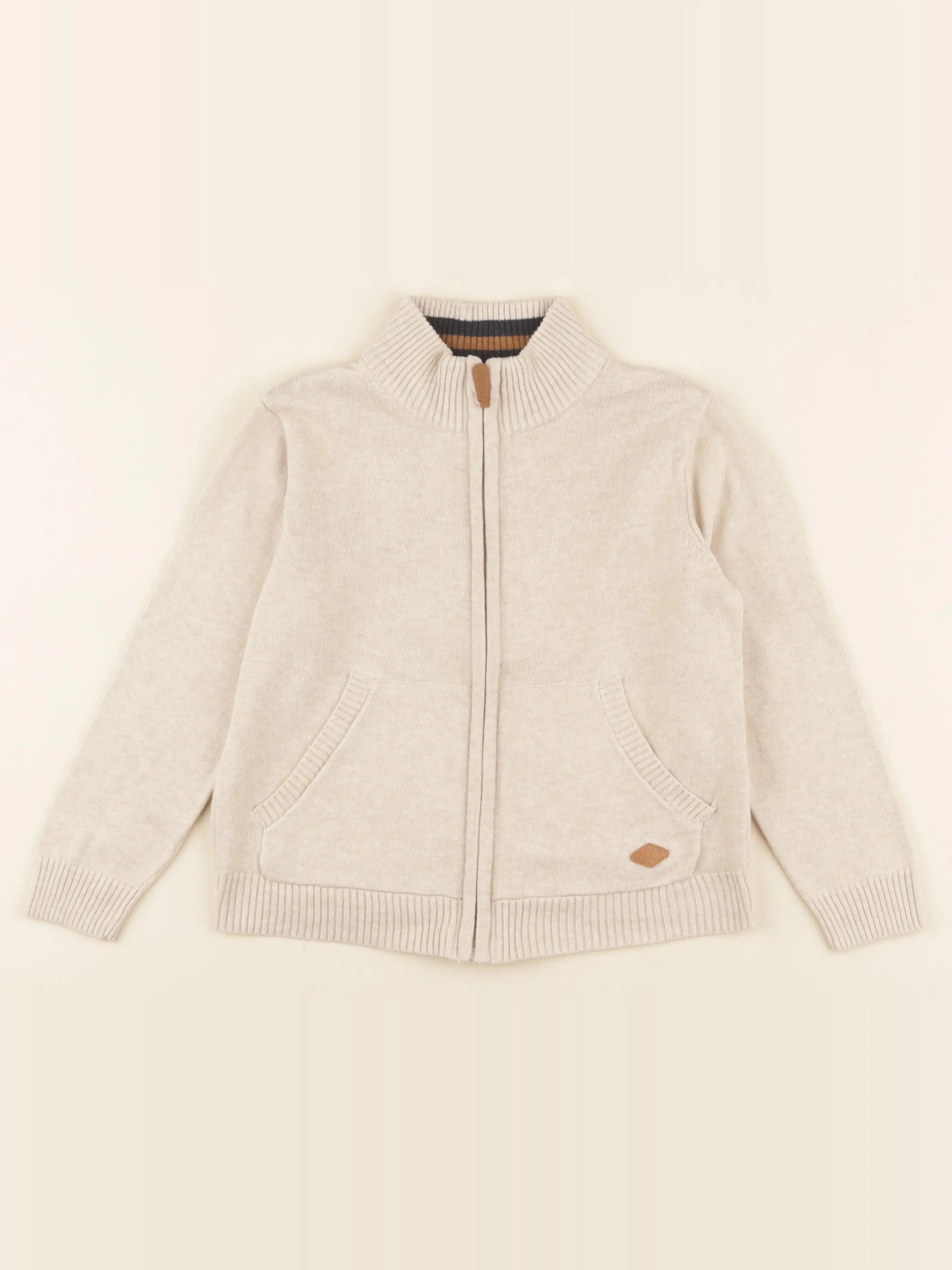 Vertbaudet - gilet beige - 5 ans