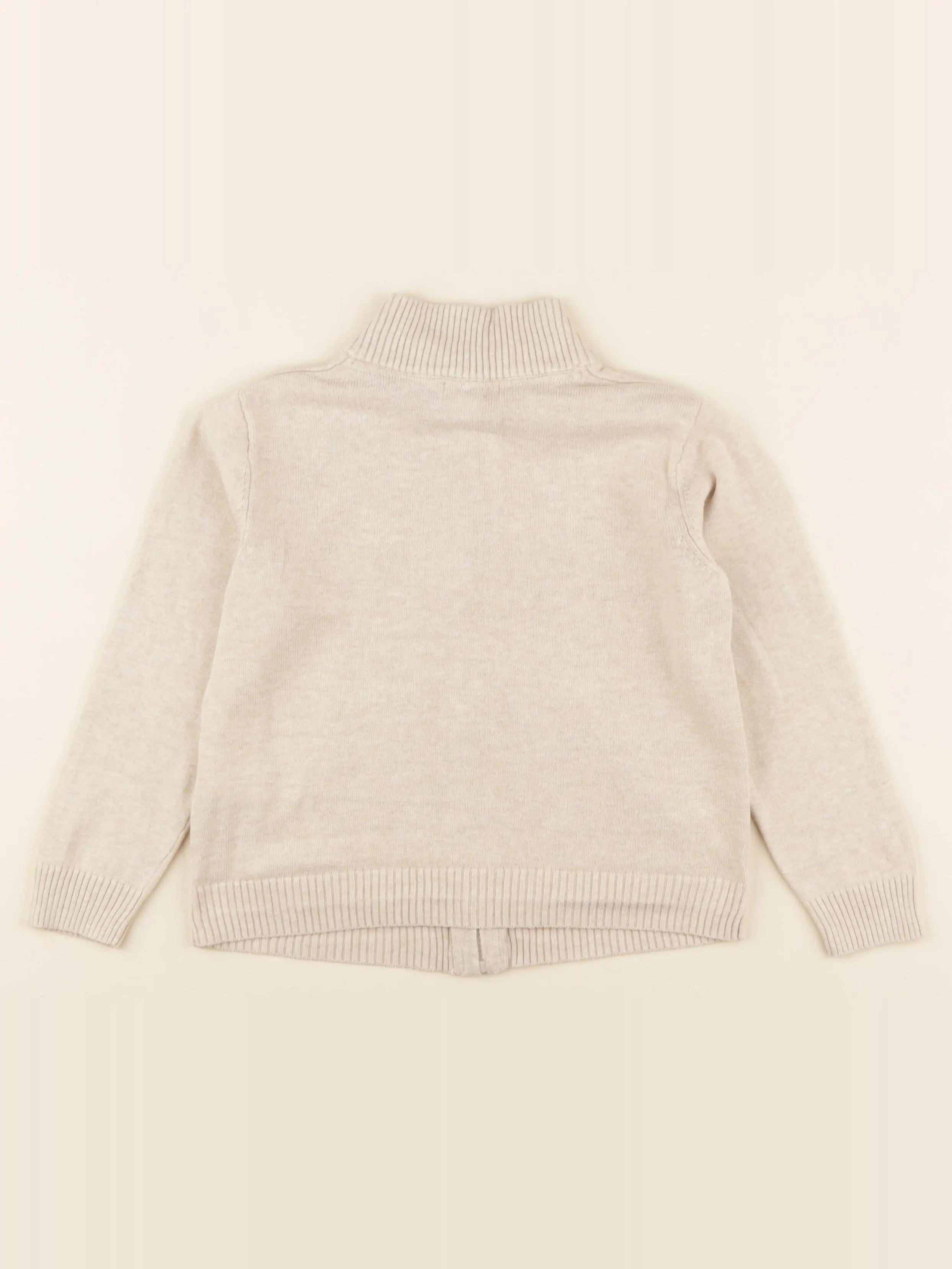 Vertbaudet - gilet beige - 5 ans