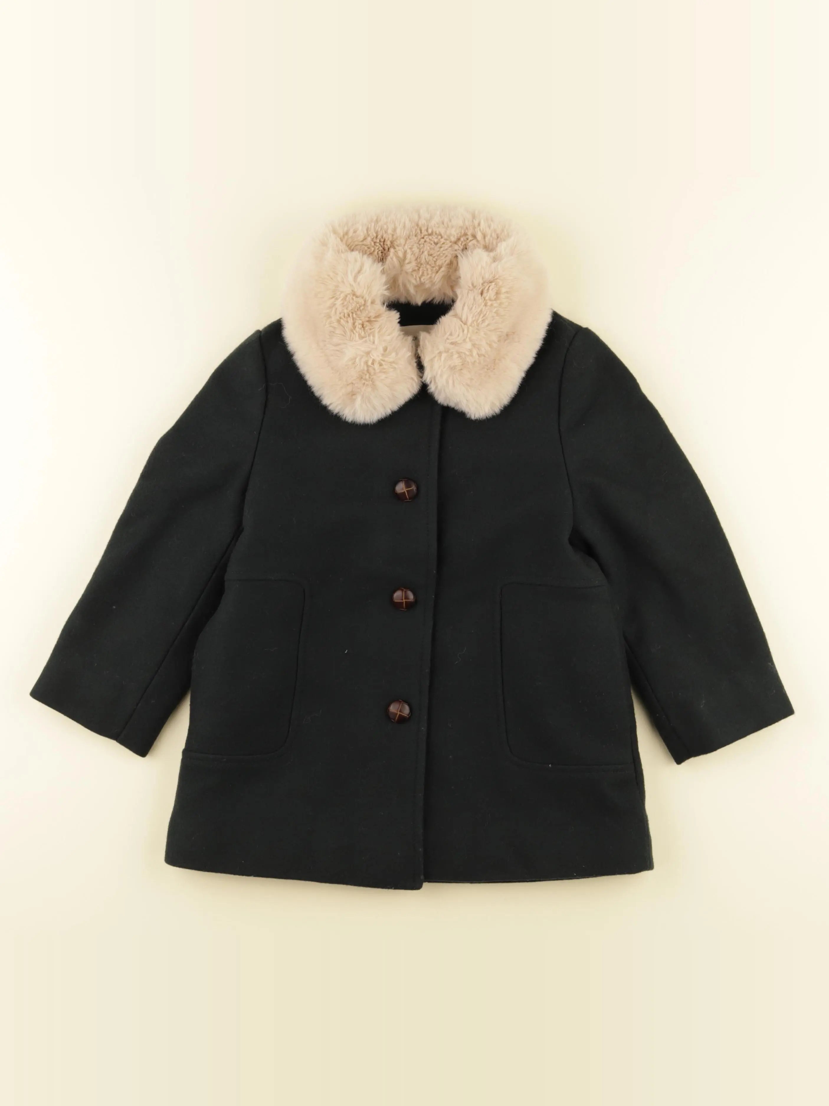 Monoprix - manteau bleu - 4 ans