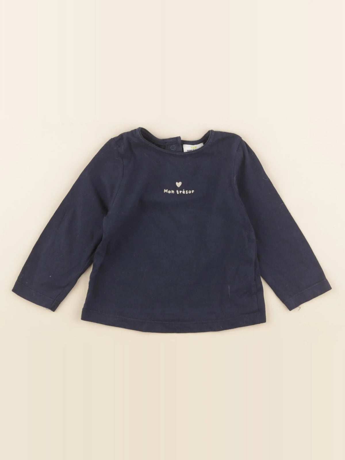 Tape à l'oeil - tee-shirt bleu, or - 12 mois
