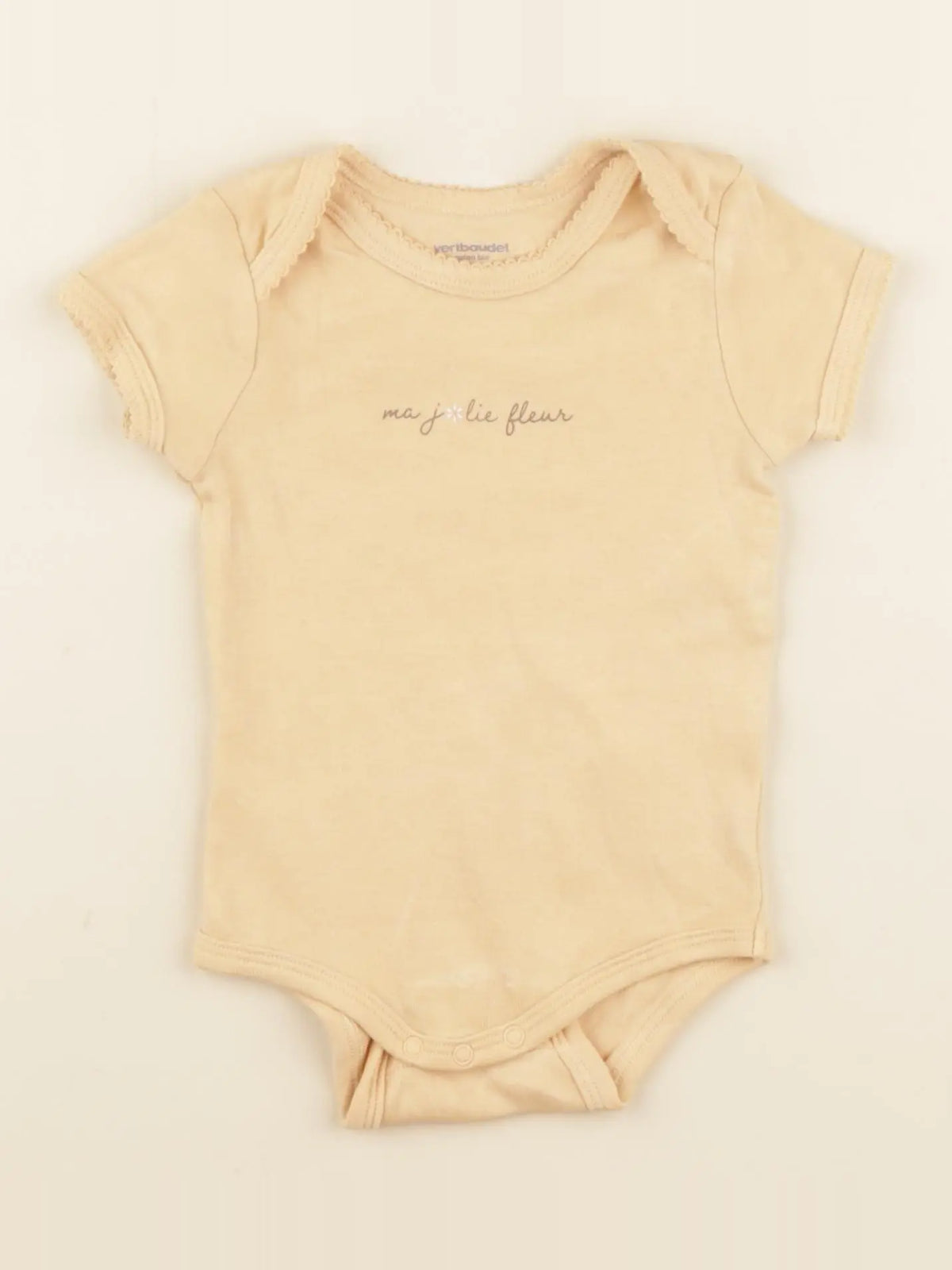 Vertbaudet - body orange - 12 mois