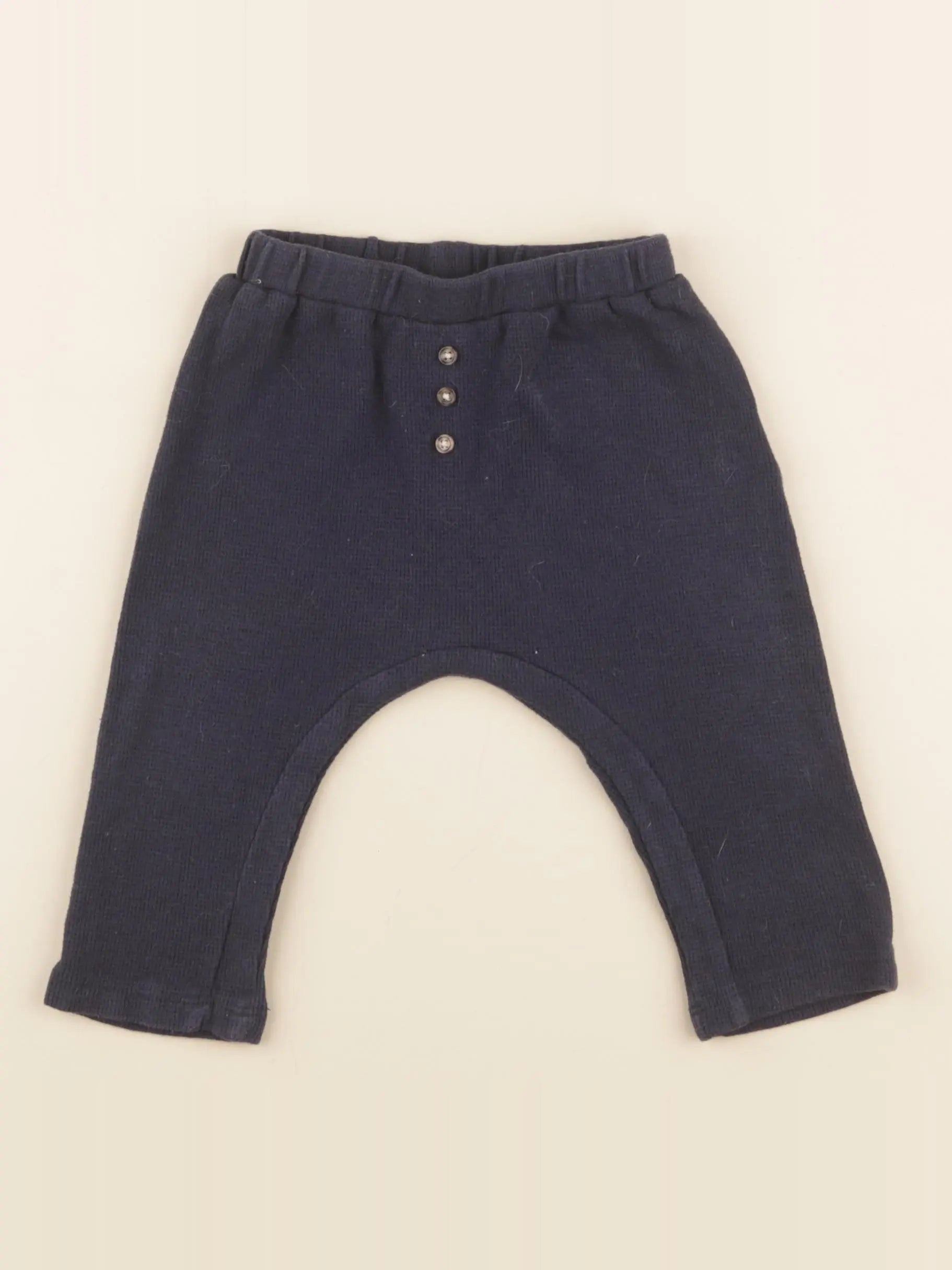 Vertbaudet - sarouel bleu - 12 mois