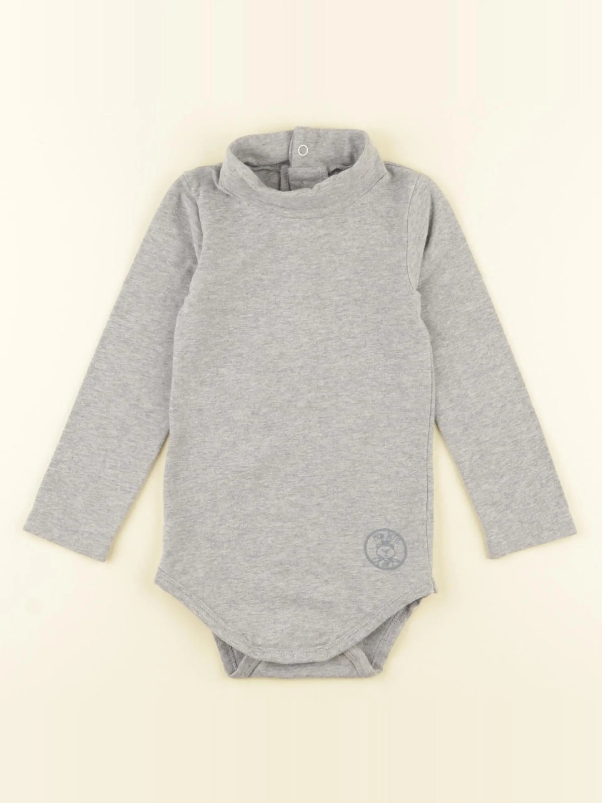 Bouchara - body à col gris - 24 mois