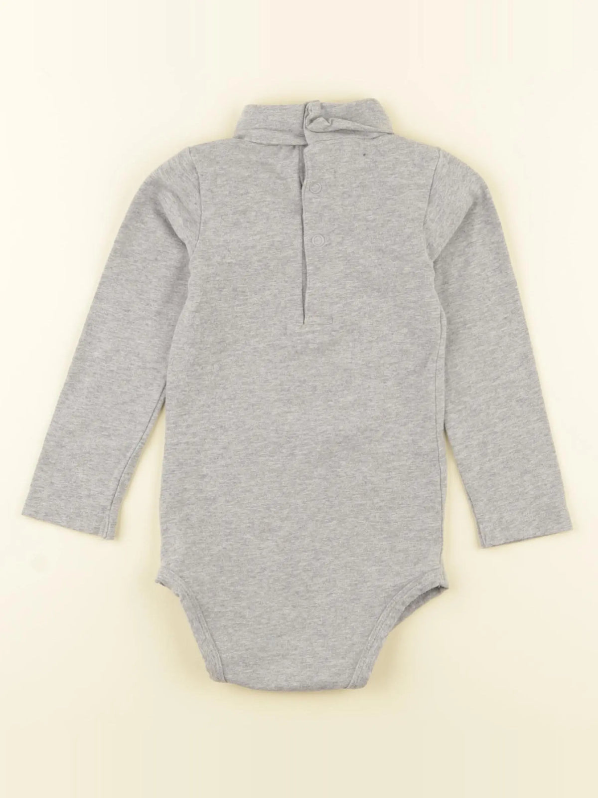 Bouchara - body à col gris - 24 mois