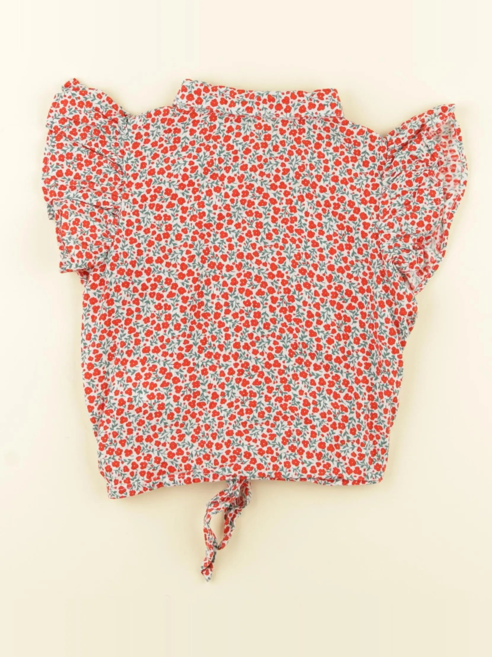 Vertbaudet - blouse rouge - 3 ans