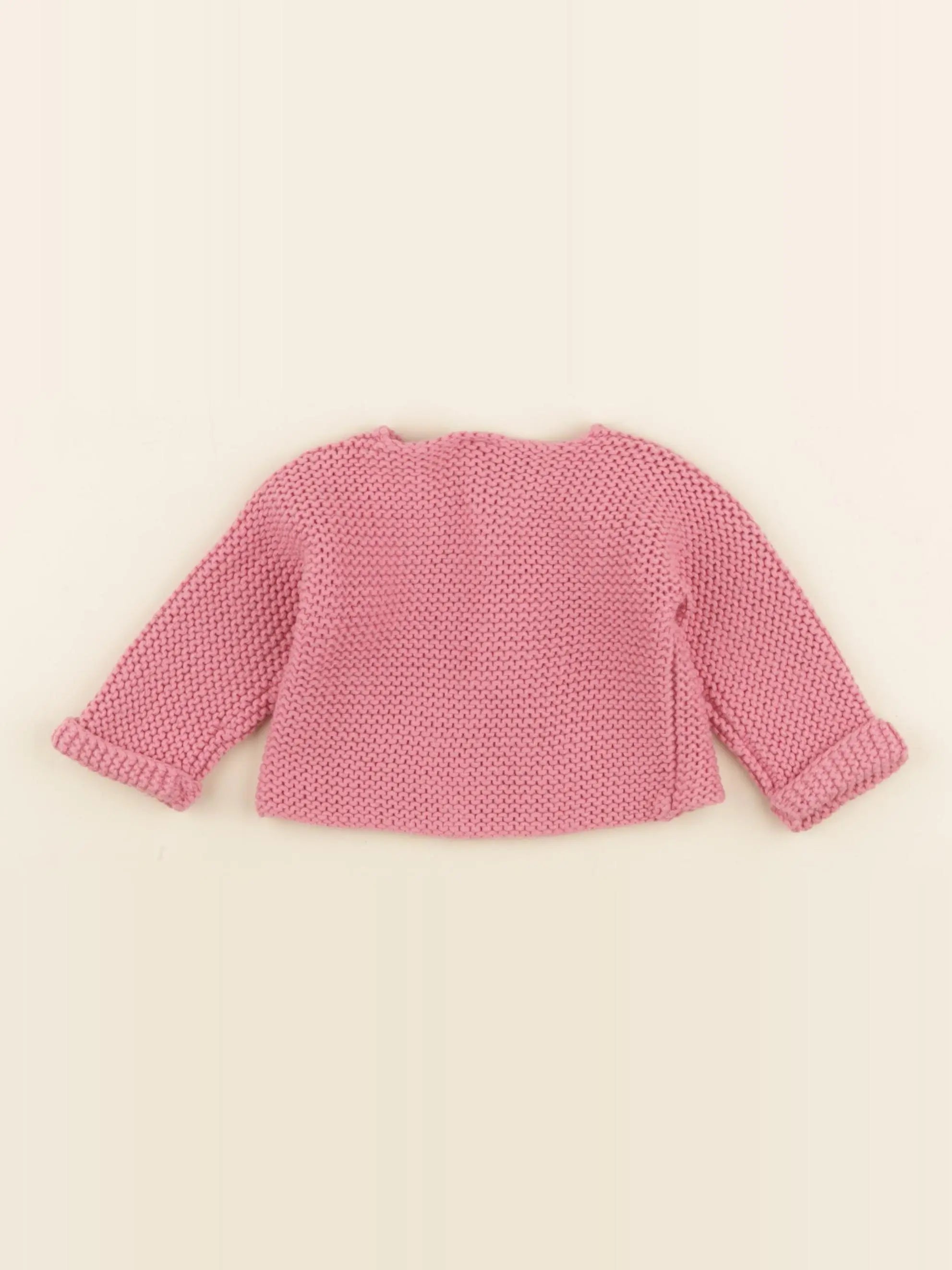 Petit Bateau - gilet rose - 3 mois