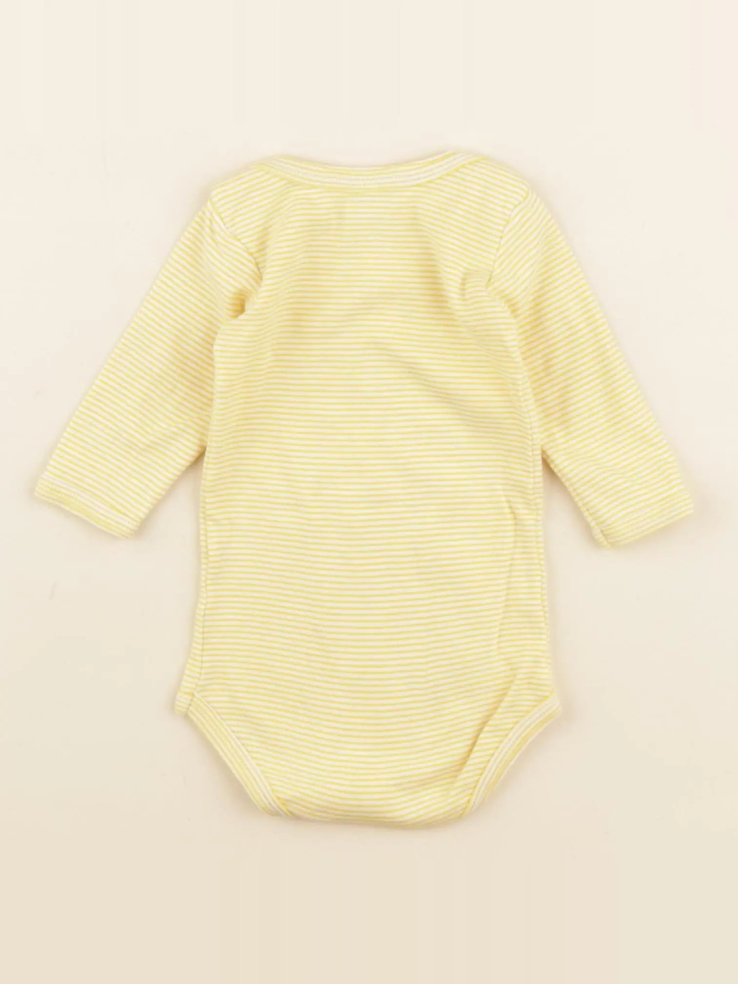 Petit Bateau - body jaune - 3 mois