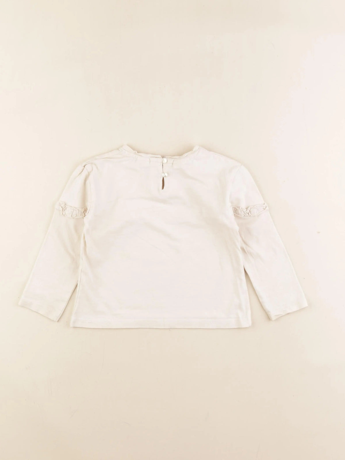 Zara - tee-shirt beige - 12/18 mois
