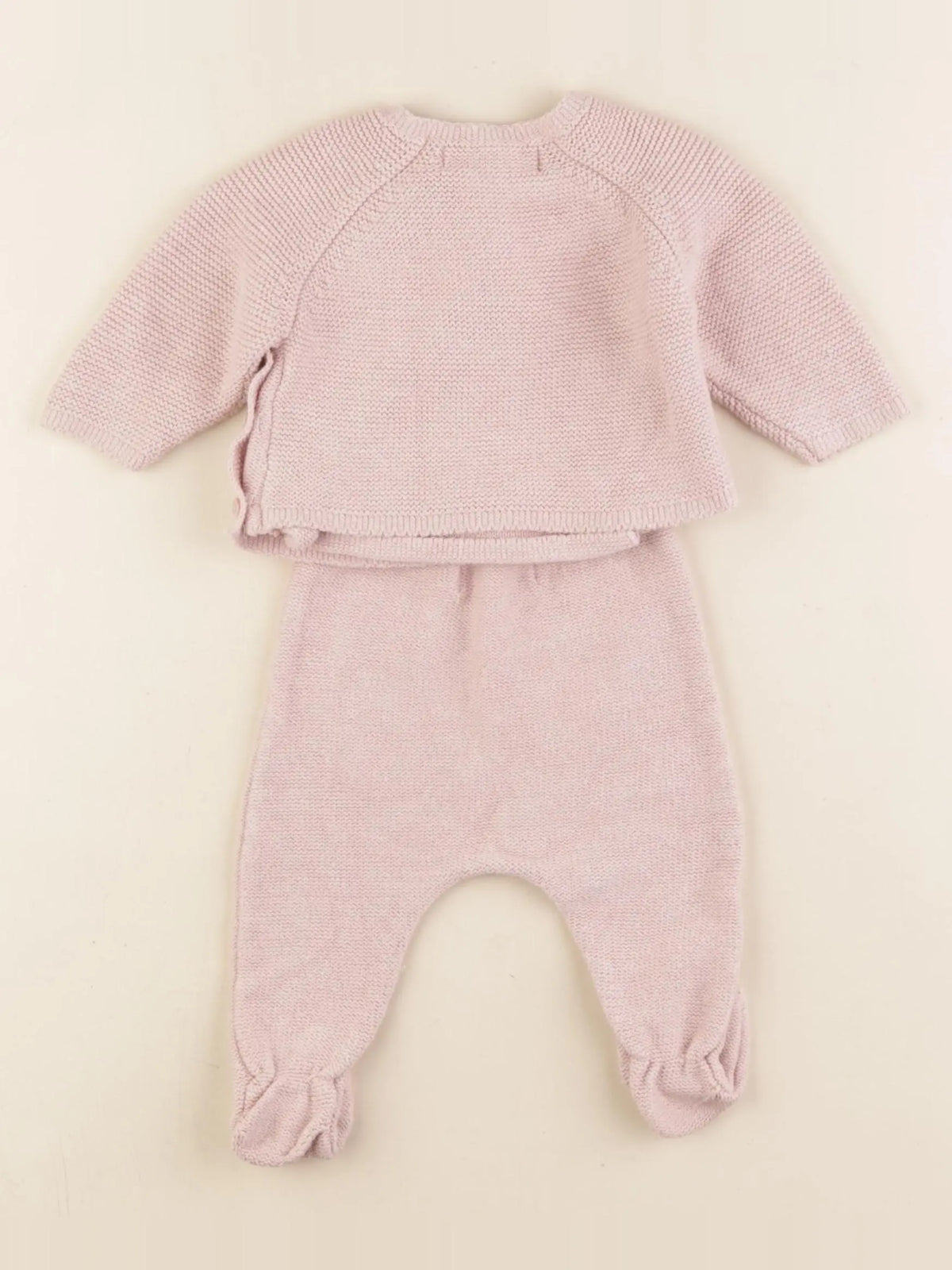 Zara - pyjama coton rose - 0/1 mois
