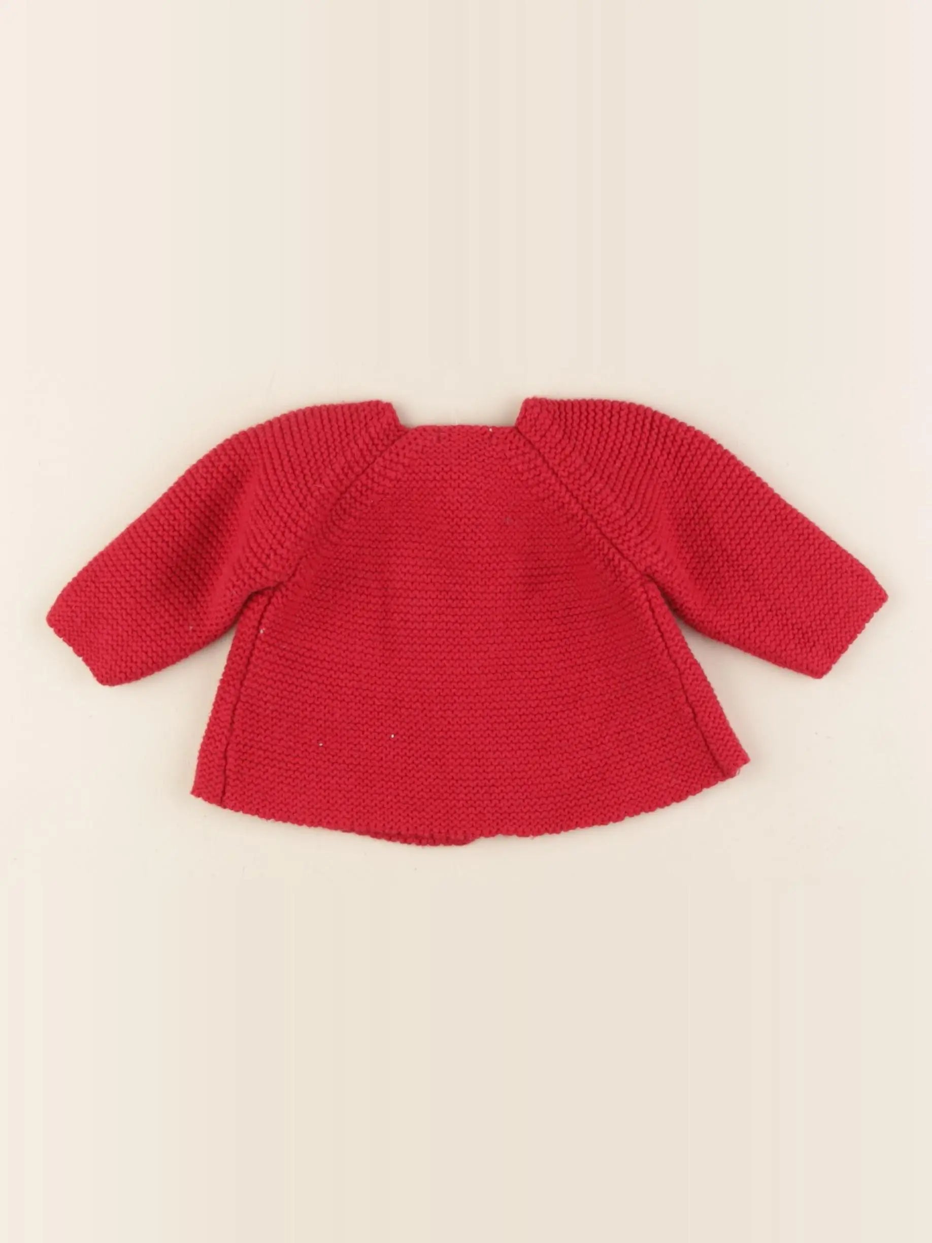 Boutchou - gilet rouge - 1 mois