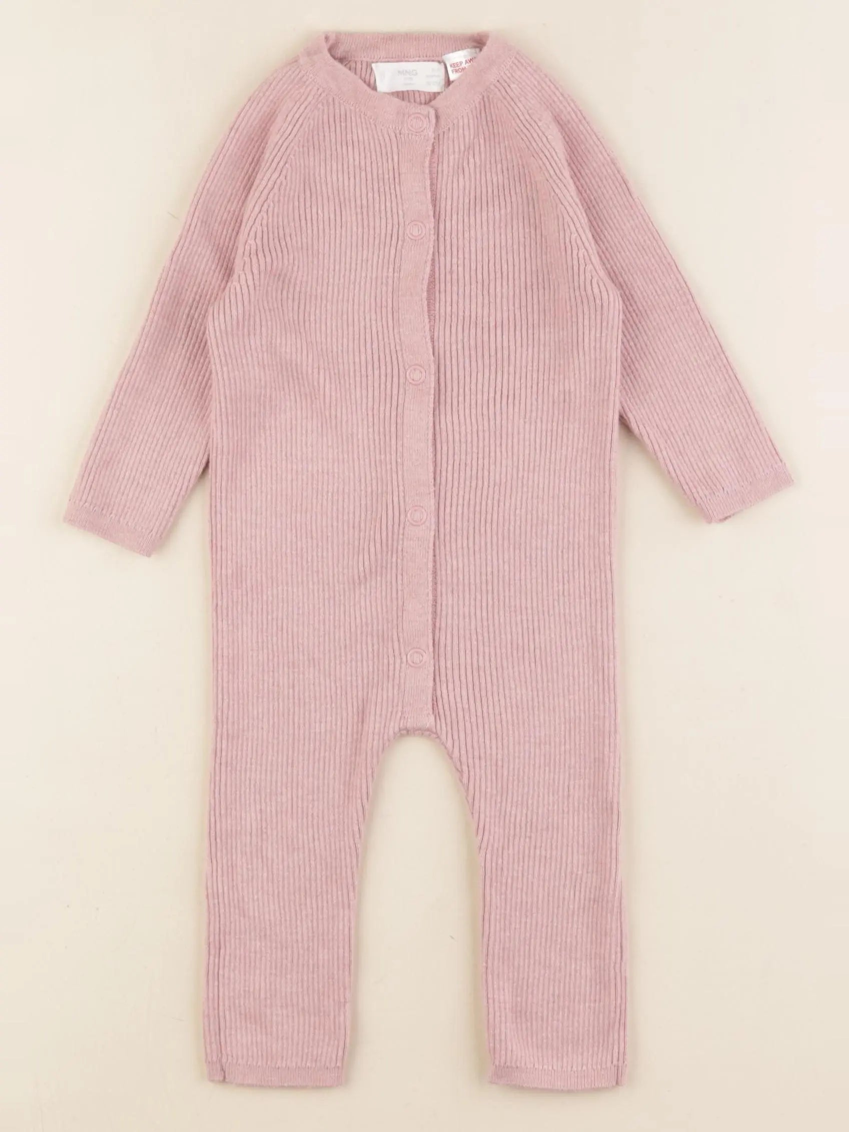 Mango - combinaison rose - 6/9 mois