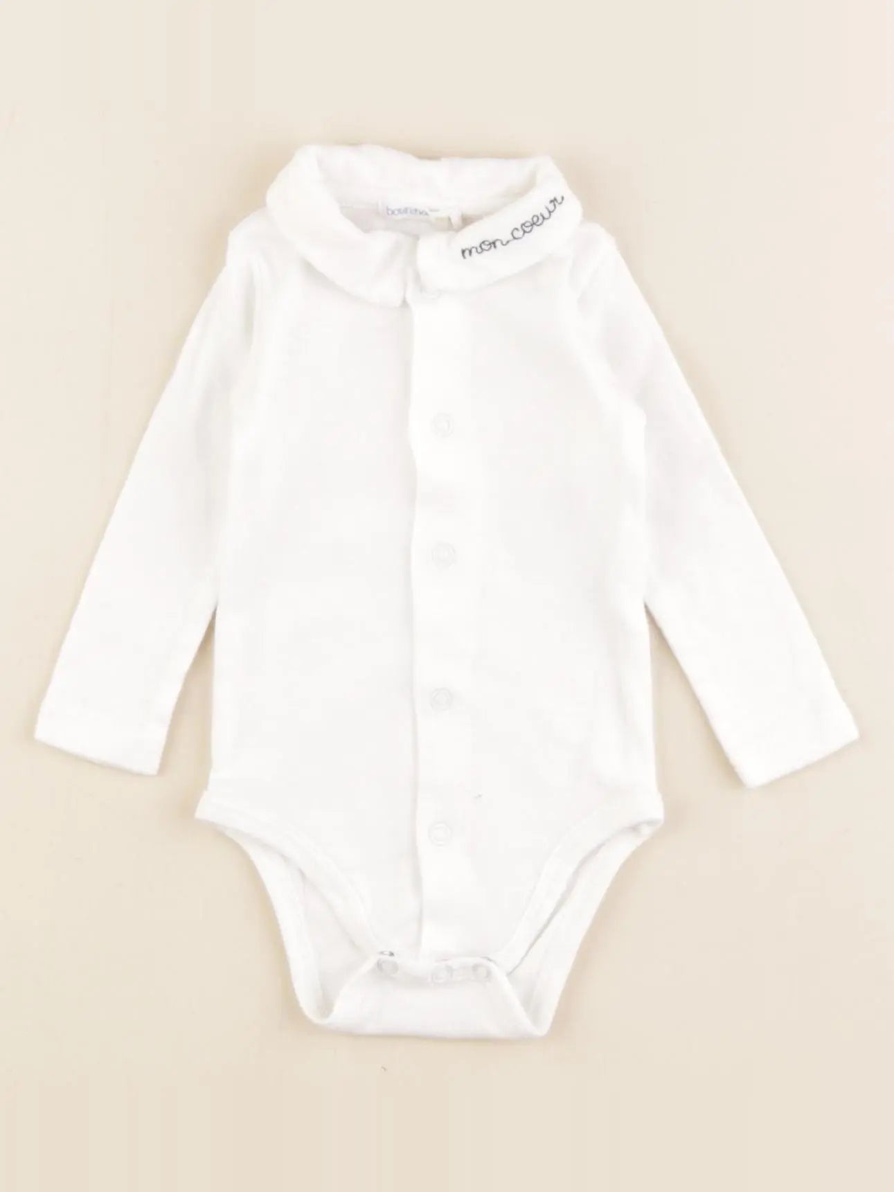 Boutchou - body à col blanc - 1 mois