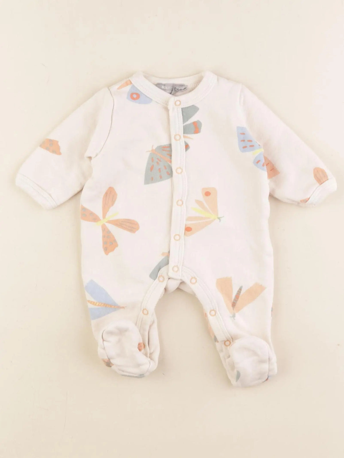 Boutchou - pyjama coton beige - 1 mois