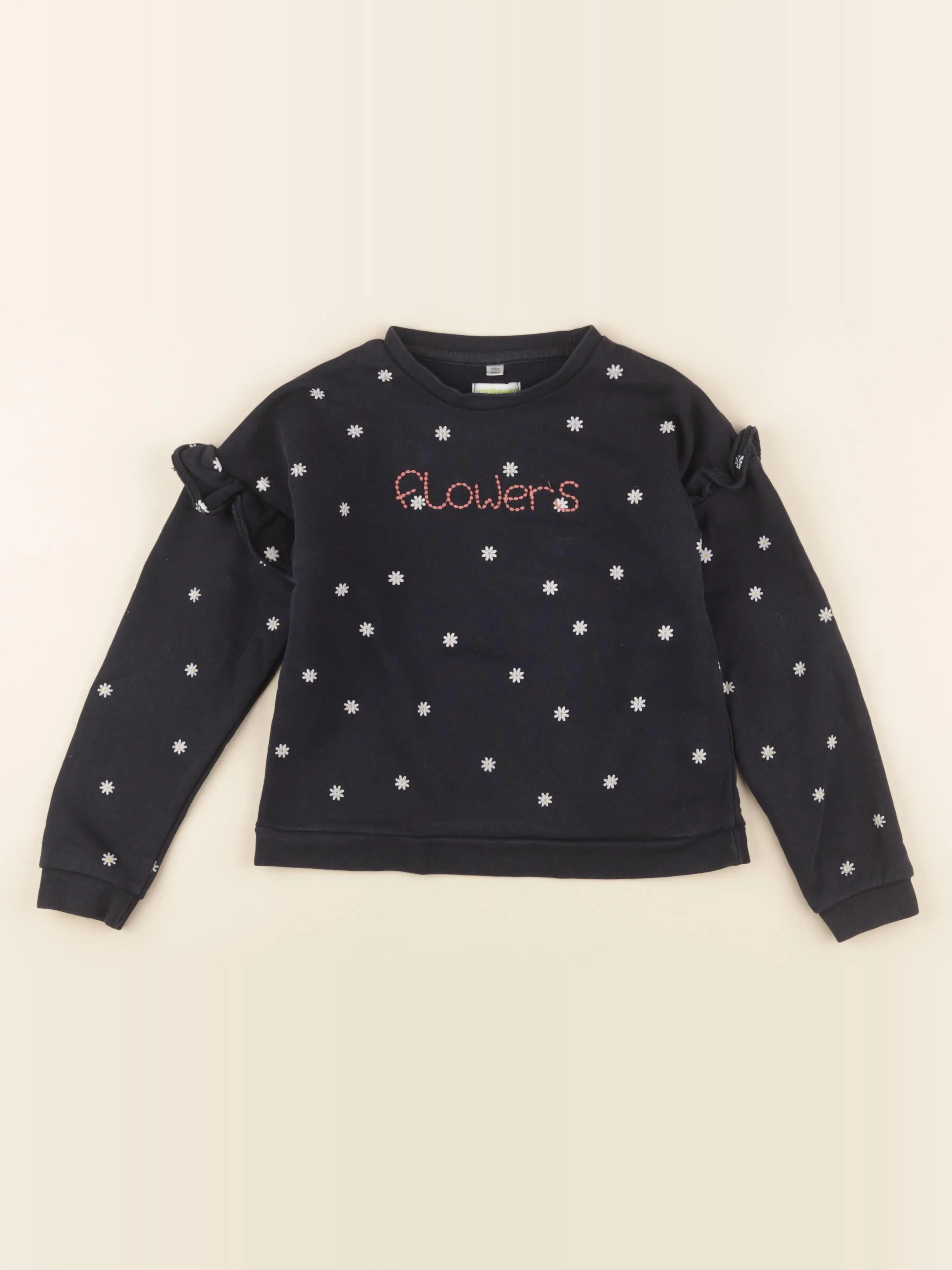 Vertbaudet - sweat bleu - 8 ans