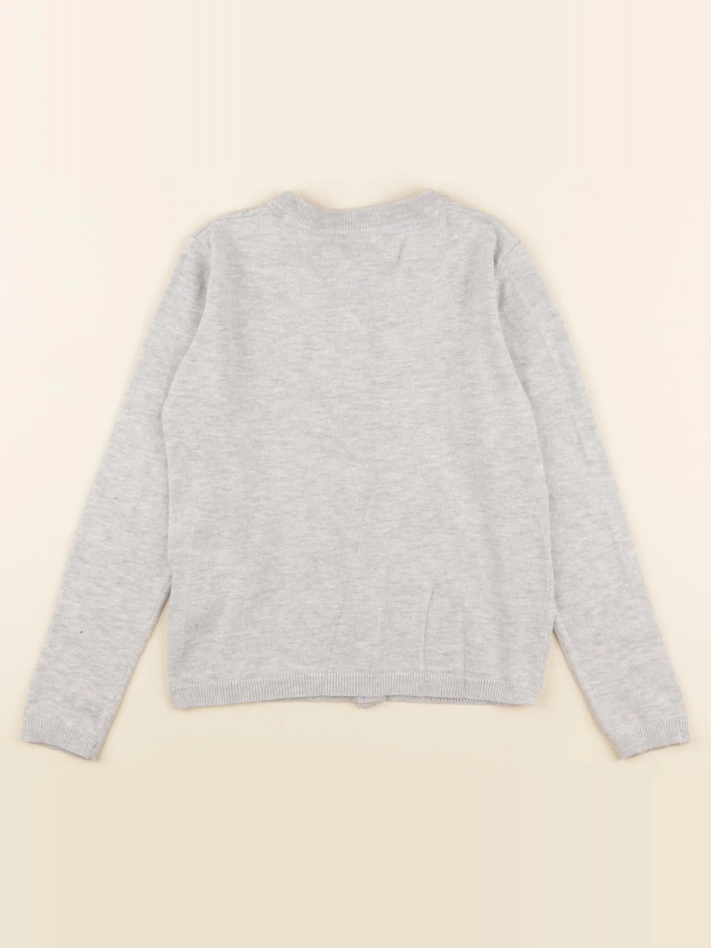 Vertbaudet - gilet gris - 8 ans