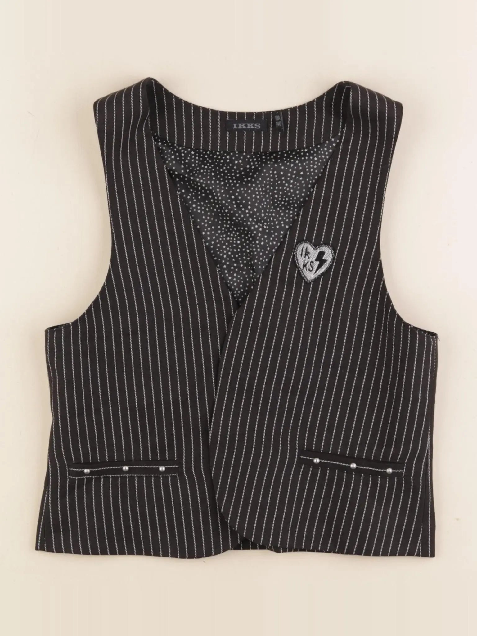 IKKS - gilet noir - 10 ans