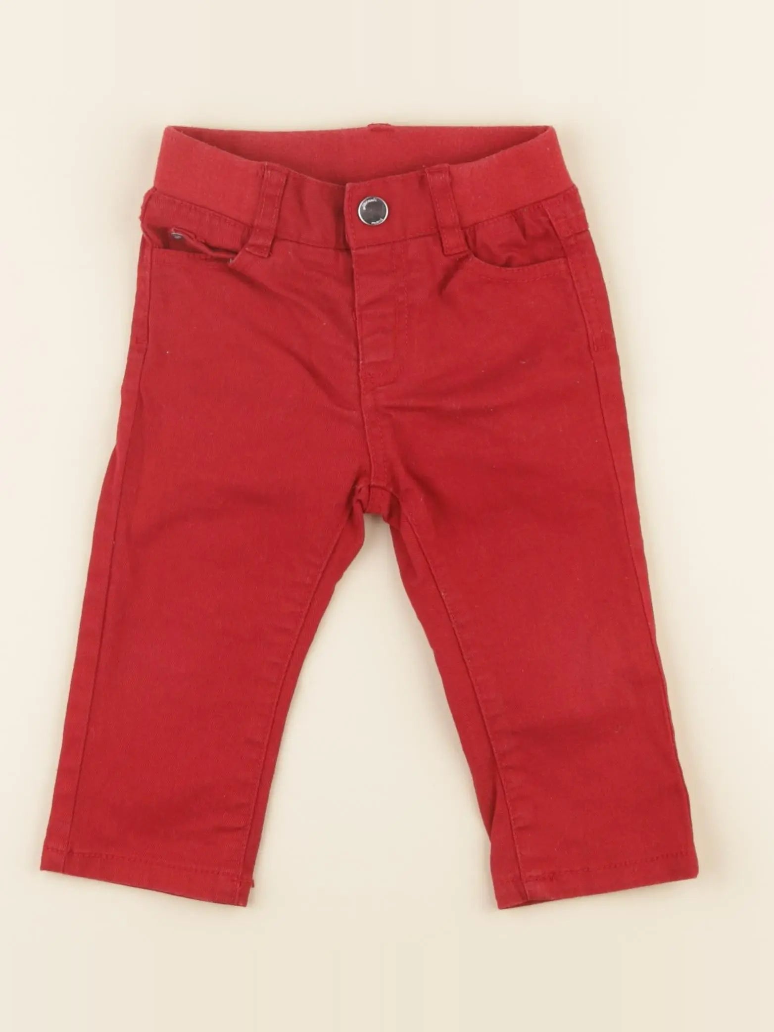 Jacadi - pantalon rouge - 12 mois