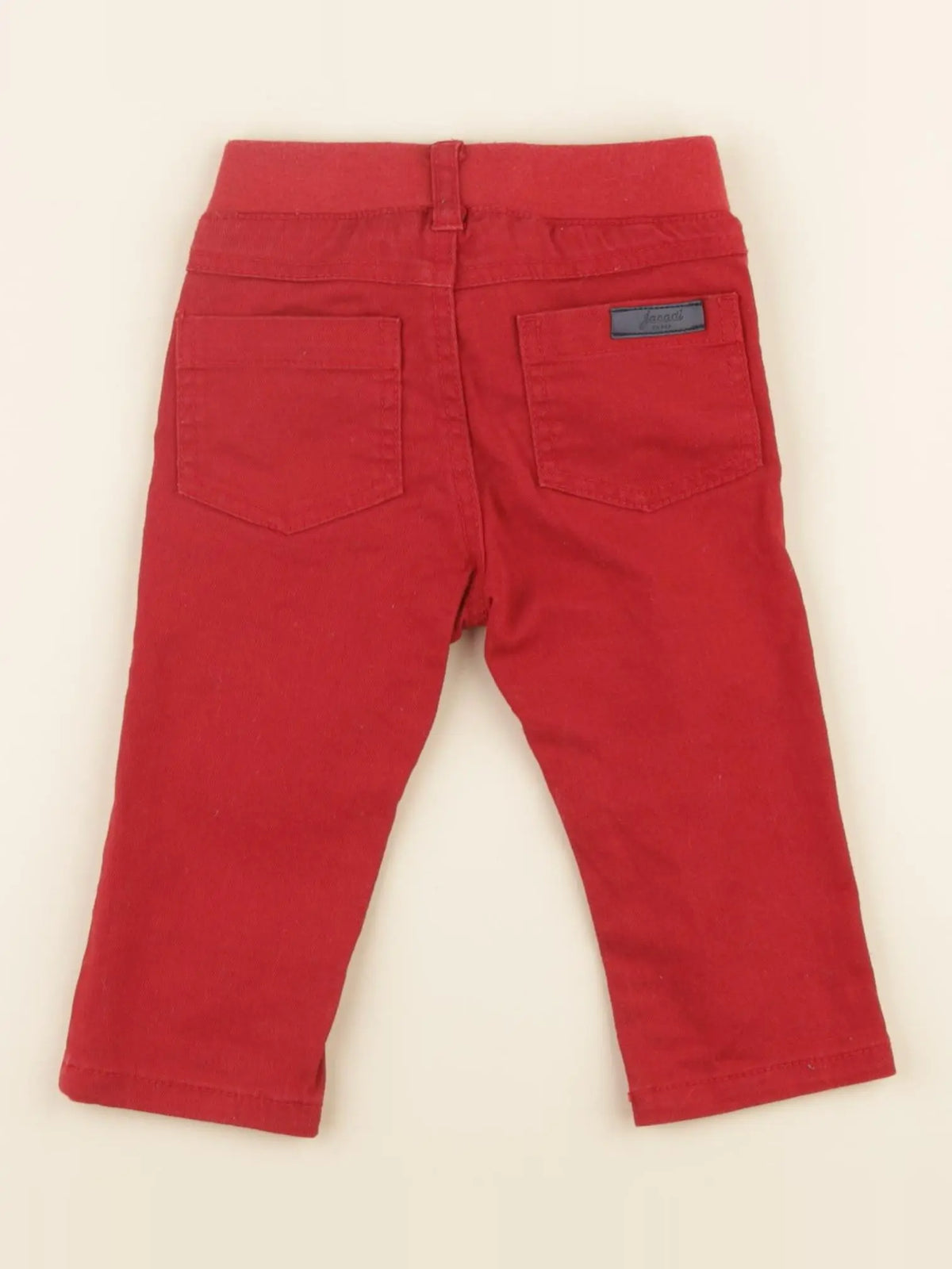Jacadi - pantalon rouge - 12 mois