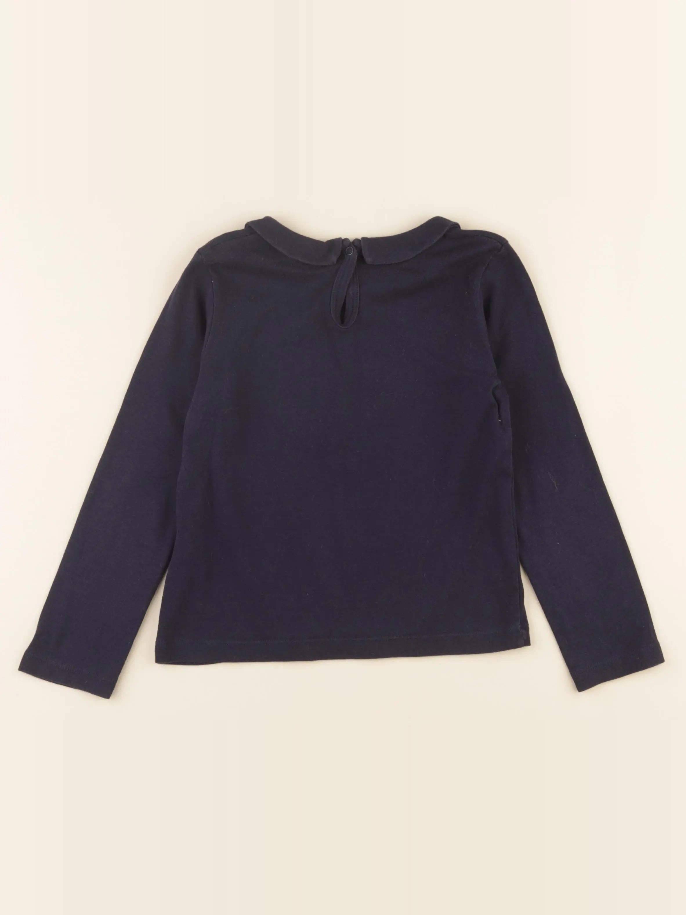 Petit Bateau - tee-shirt bleu - 6 ans