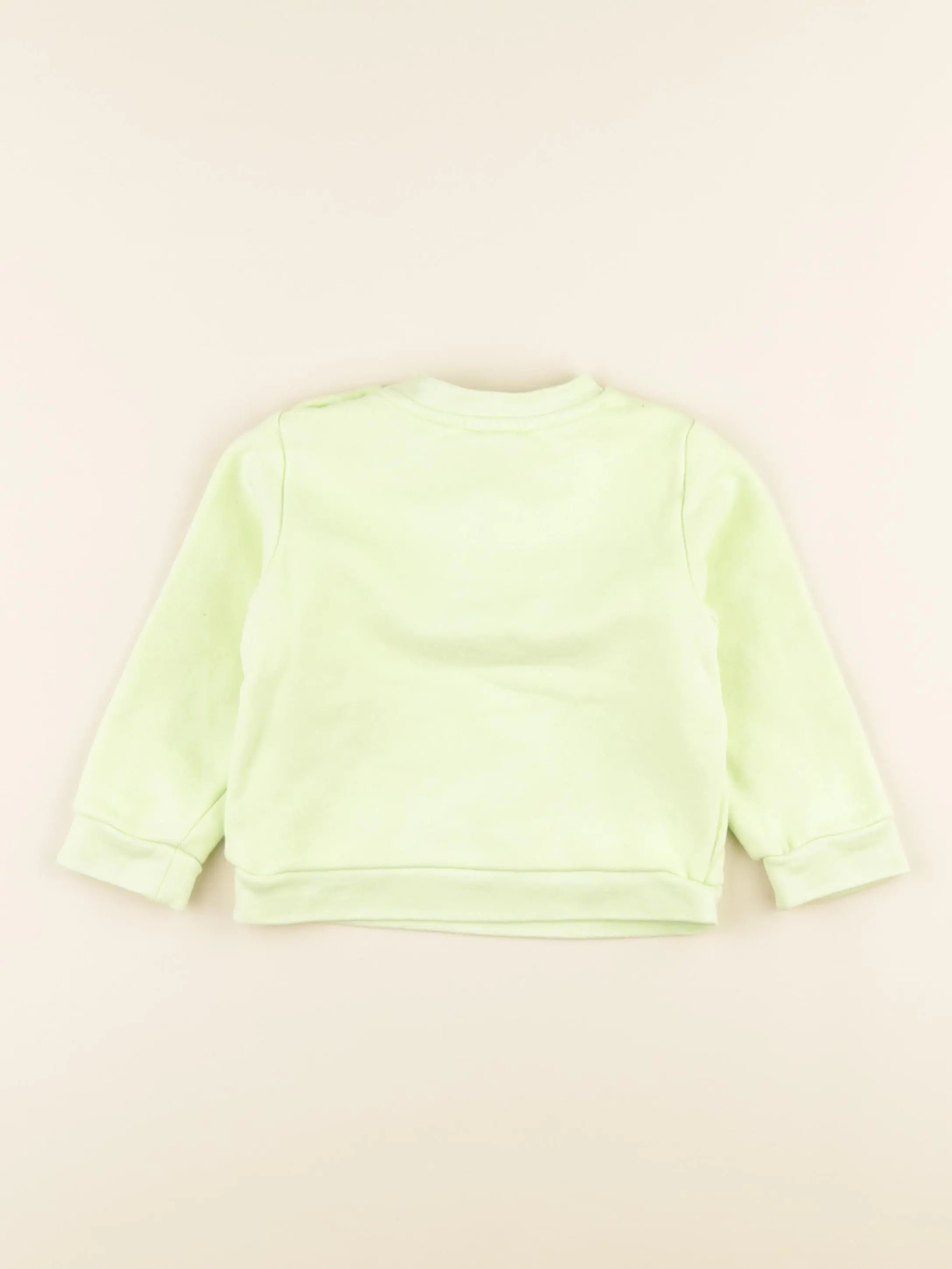 Jacadi - sweat vert fluo - 24 mois