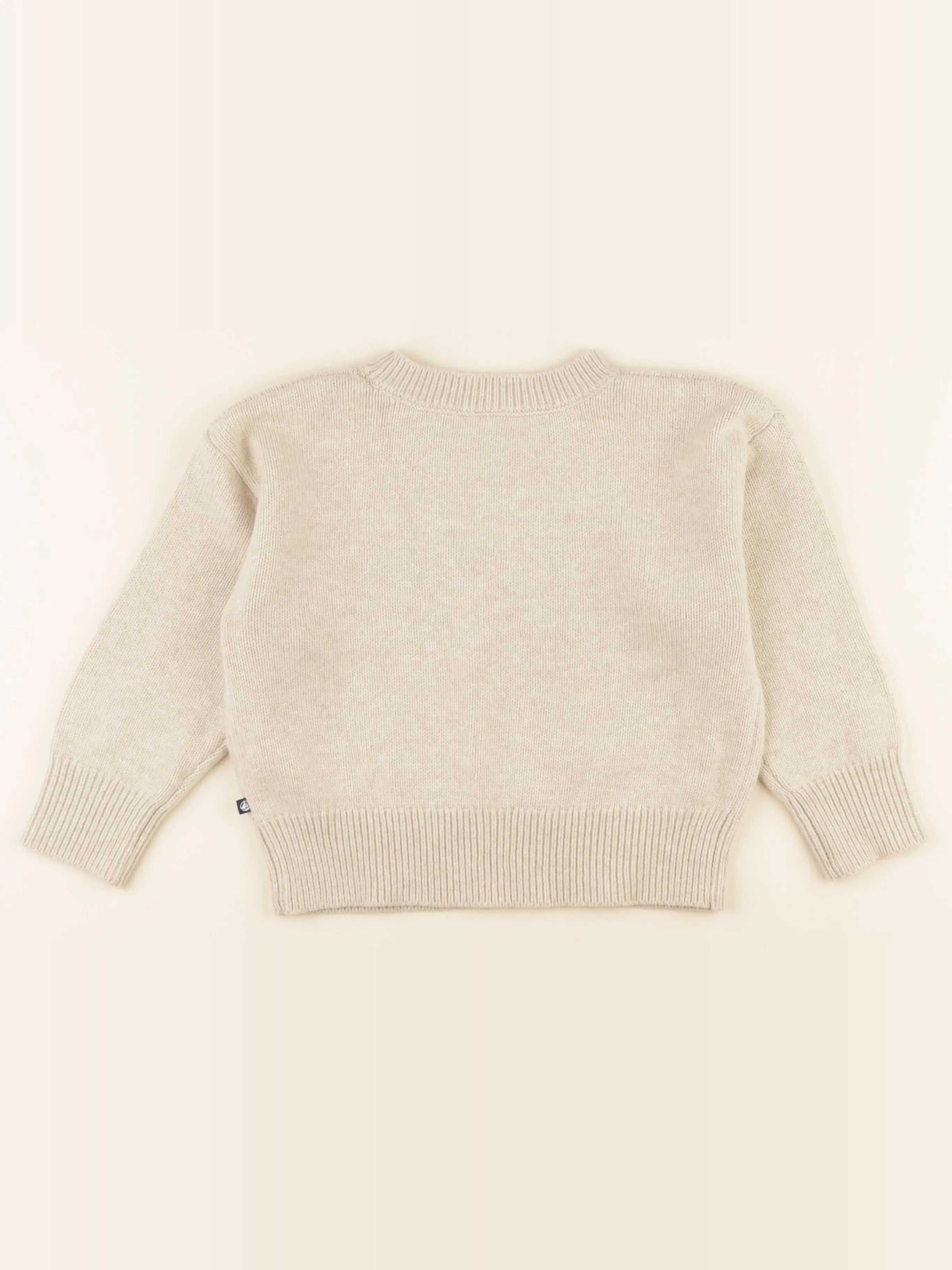 Petit Bateau - pull beige - 6 ans