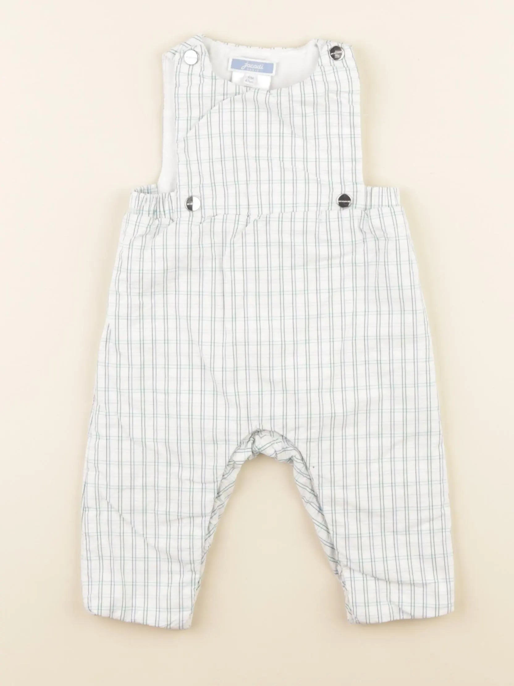 Jacadi - combinaison blanc, bleu - 6 mois