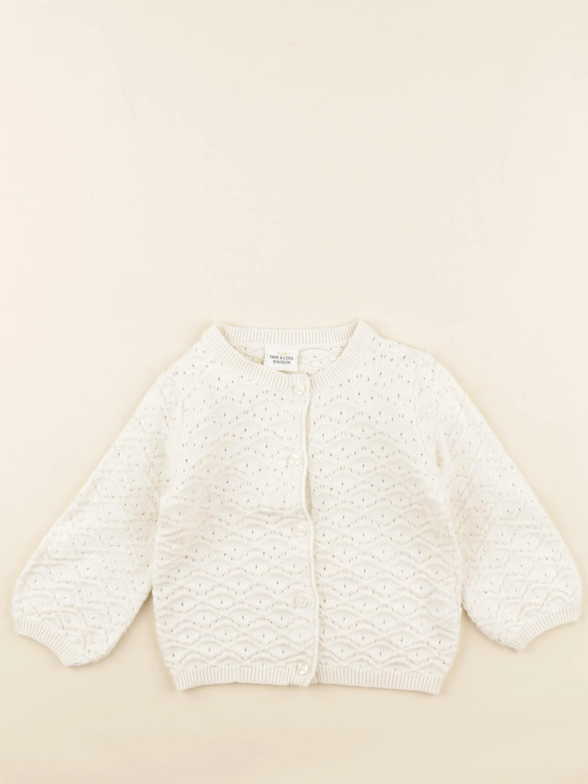 Tape à l'oeil - gilet beige - 18 mois