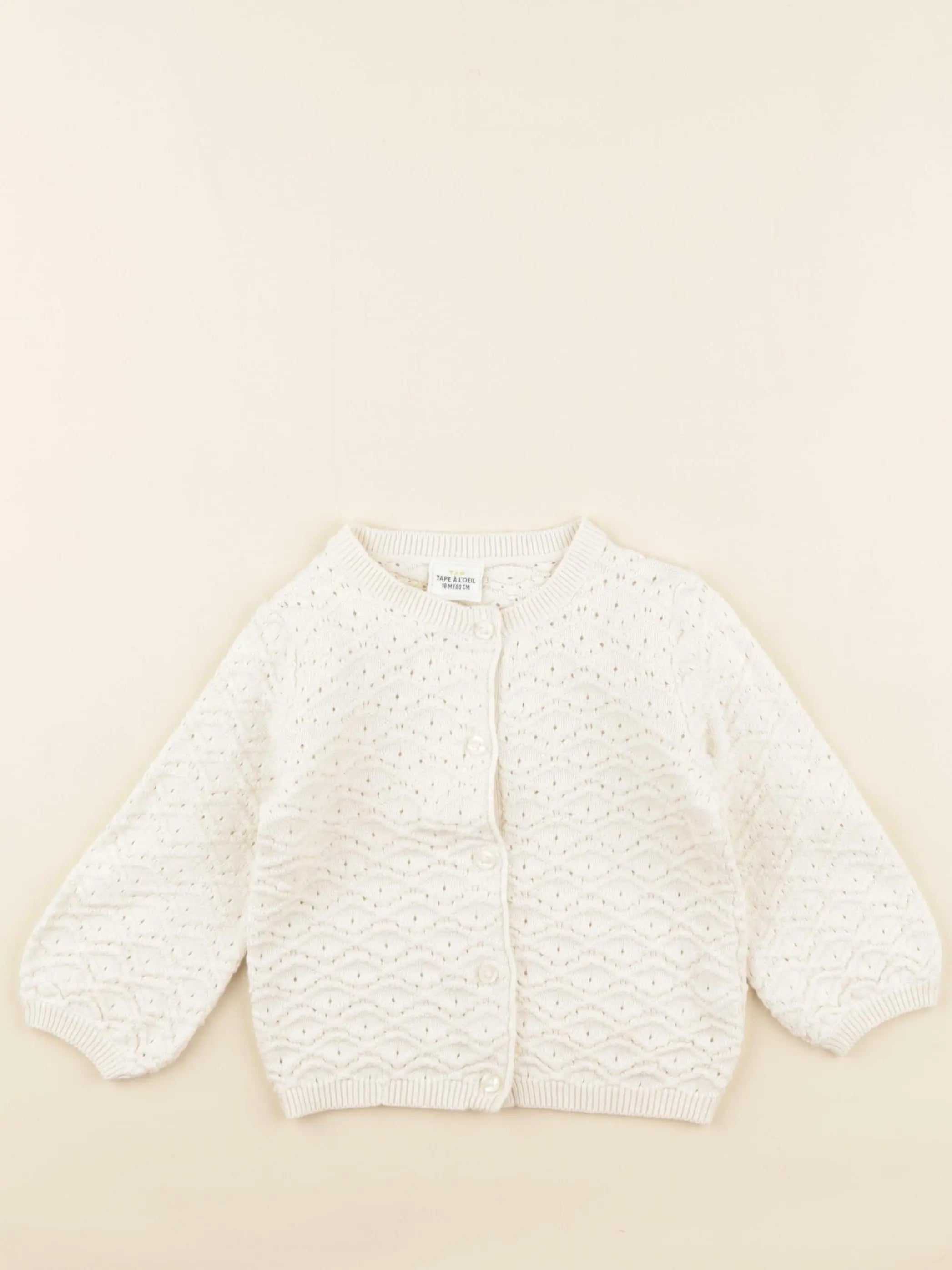 Tape à l'oeil - gilet beige - 18 mois