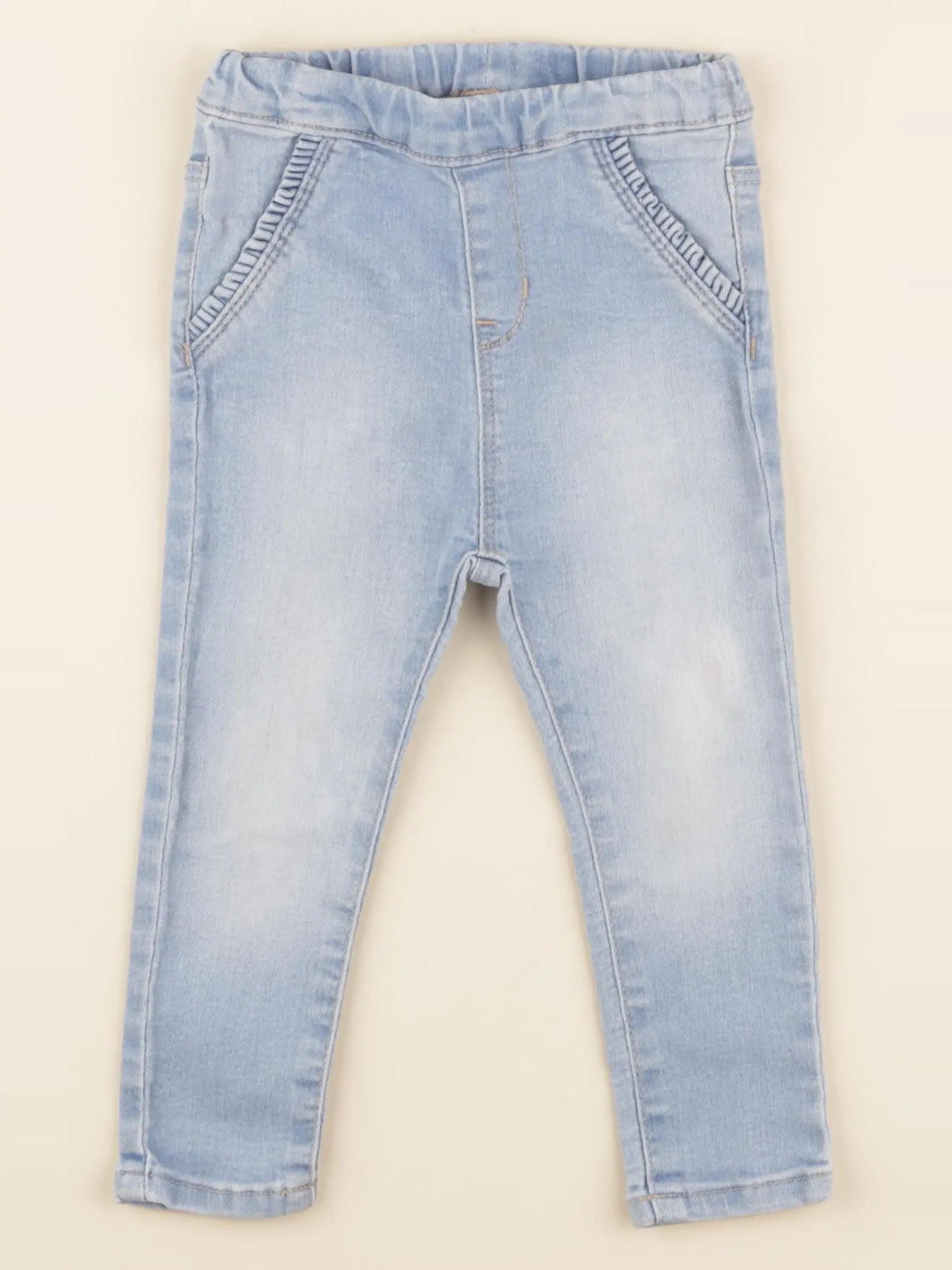 H&M - jegging bleu - 12/18 mois