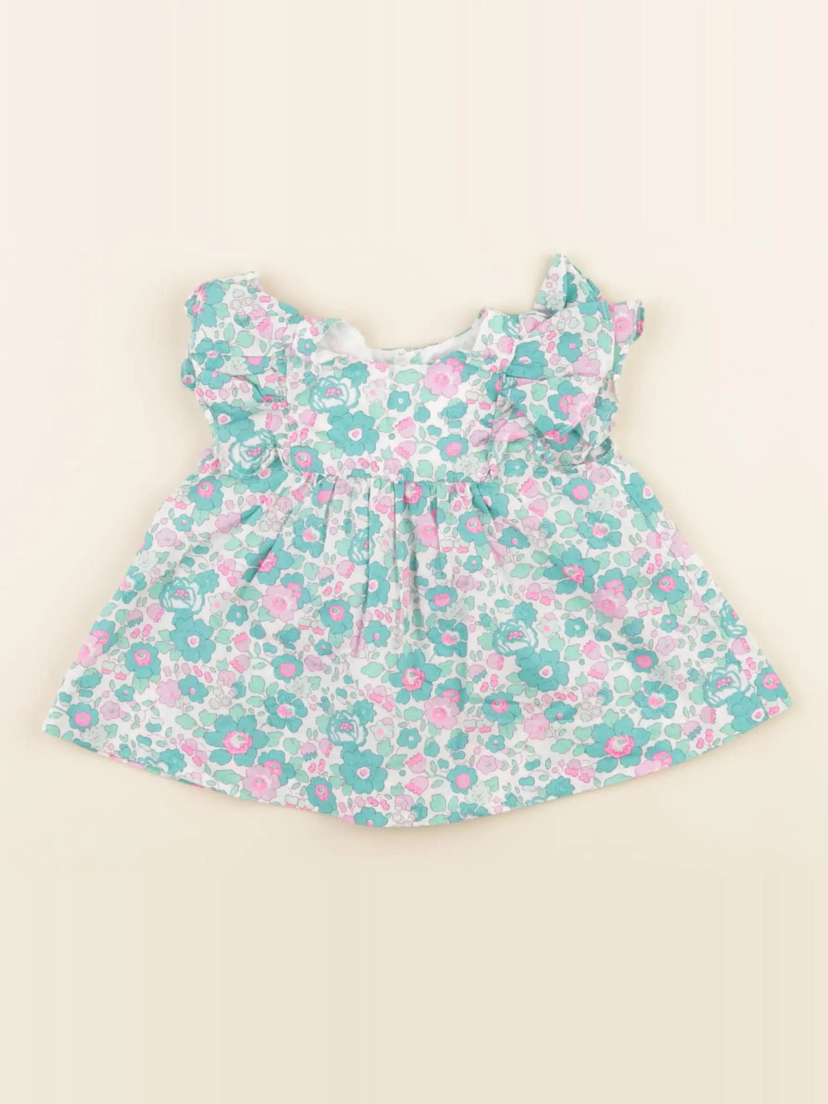 Jacadi - blouse liberty bleu - 6 mois